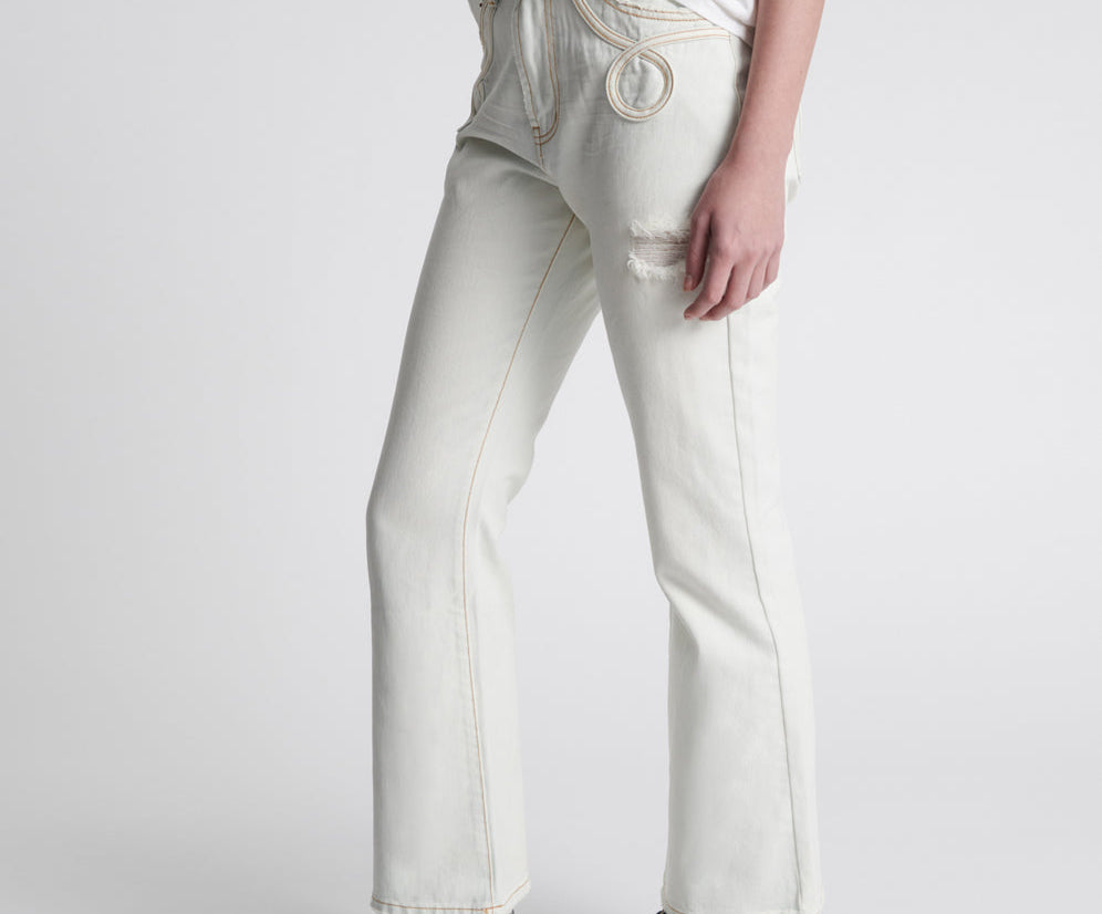 Charlie High Waist Slim Flared Denim Jeans - Xanthe