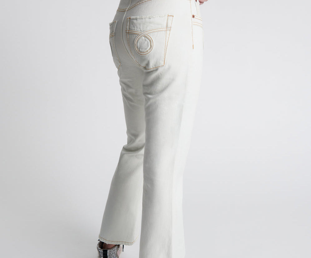Charlie High Waist Slim Flared Denim Jeans - Xanthe