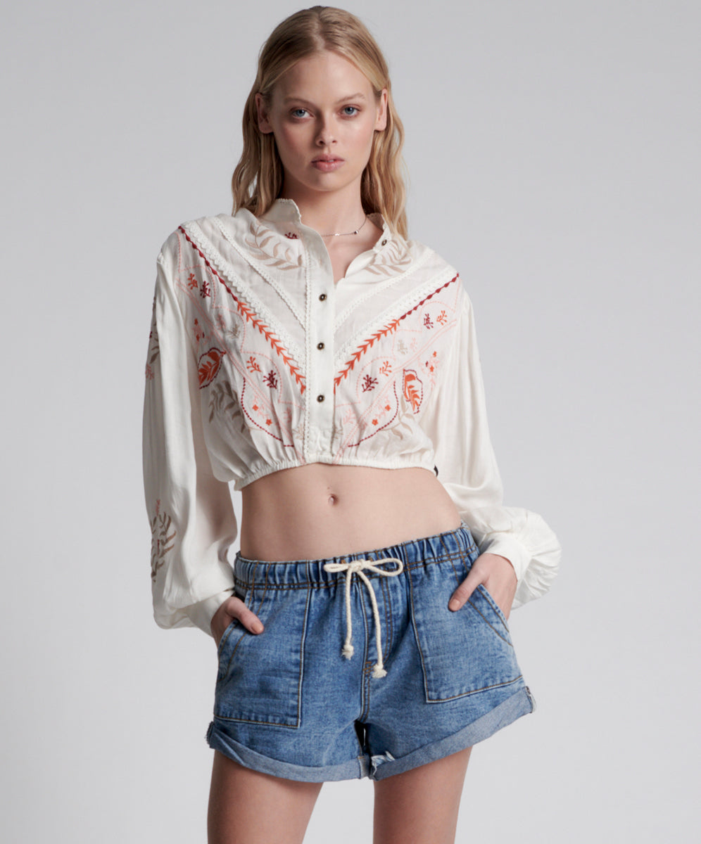 Products HOLLYWOOD SHABBY BANDIT DRAWSTRING BOYFRIEND SHORT