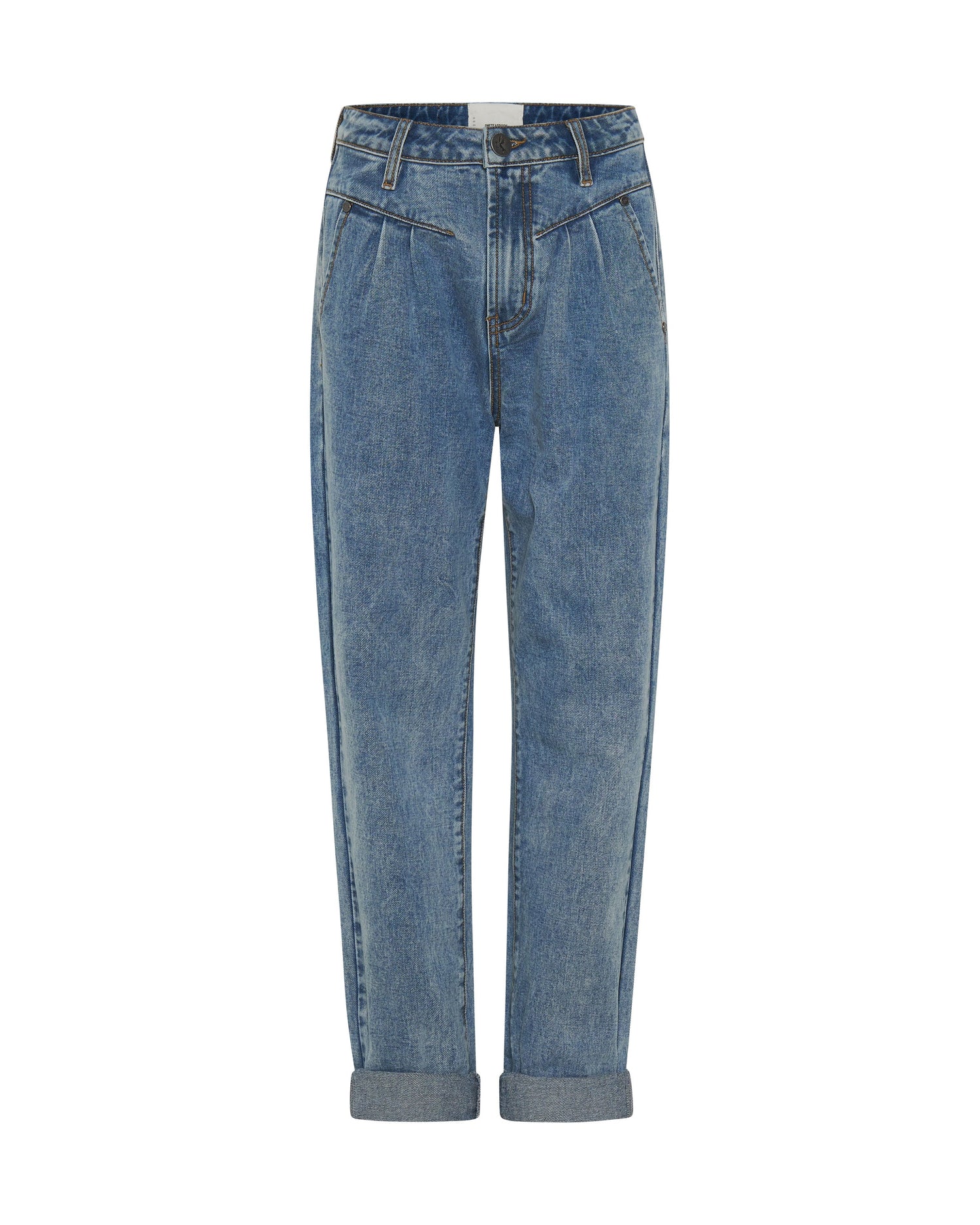 Hollywood Denim Streetwalkers High Waist Straight Leg Trouser Denim Jeans - Hollywood