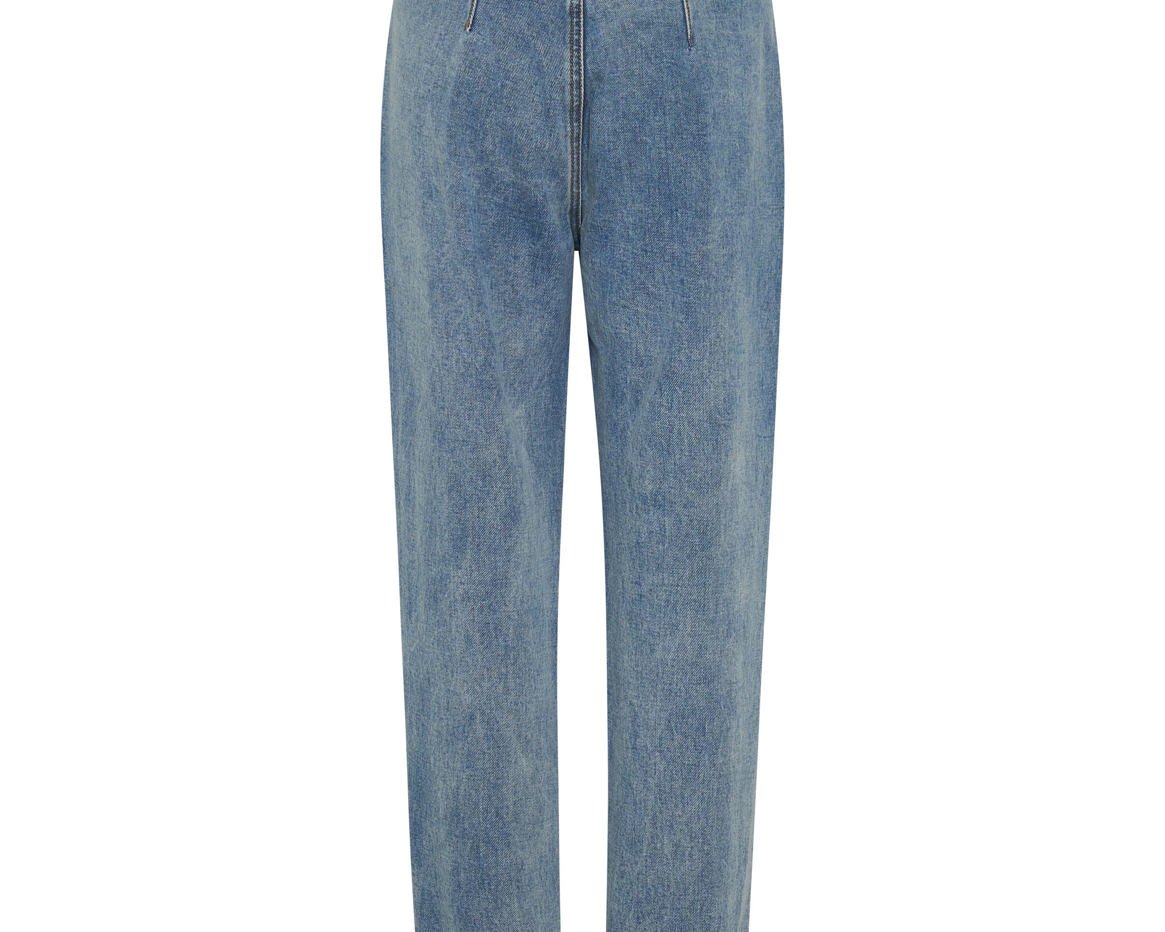 Streetwalkers High Waist Straight Leg Trouser Denim Jeans - Hollywood