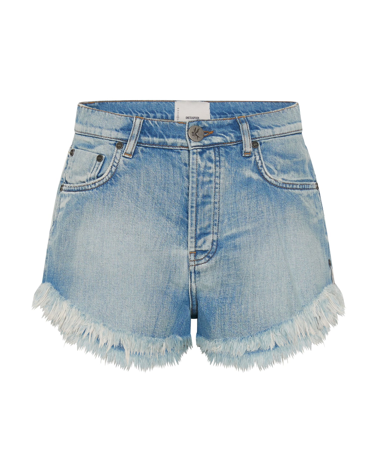 Last Stock WORN OUT HENDRIXE OUTLAWS MID LENGTH DENIM SHORTS