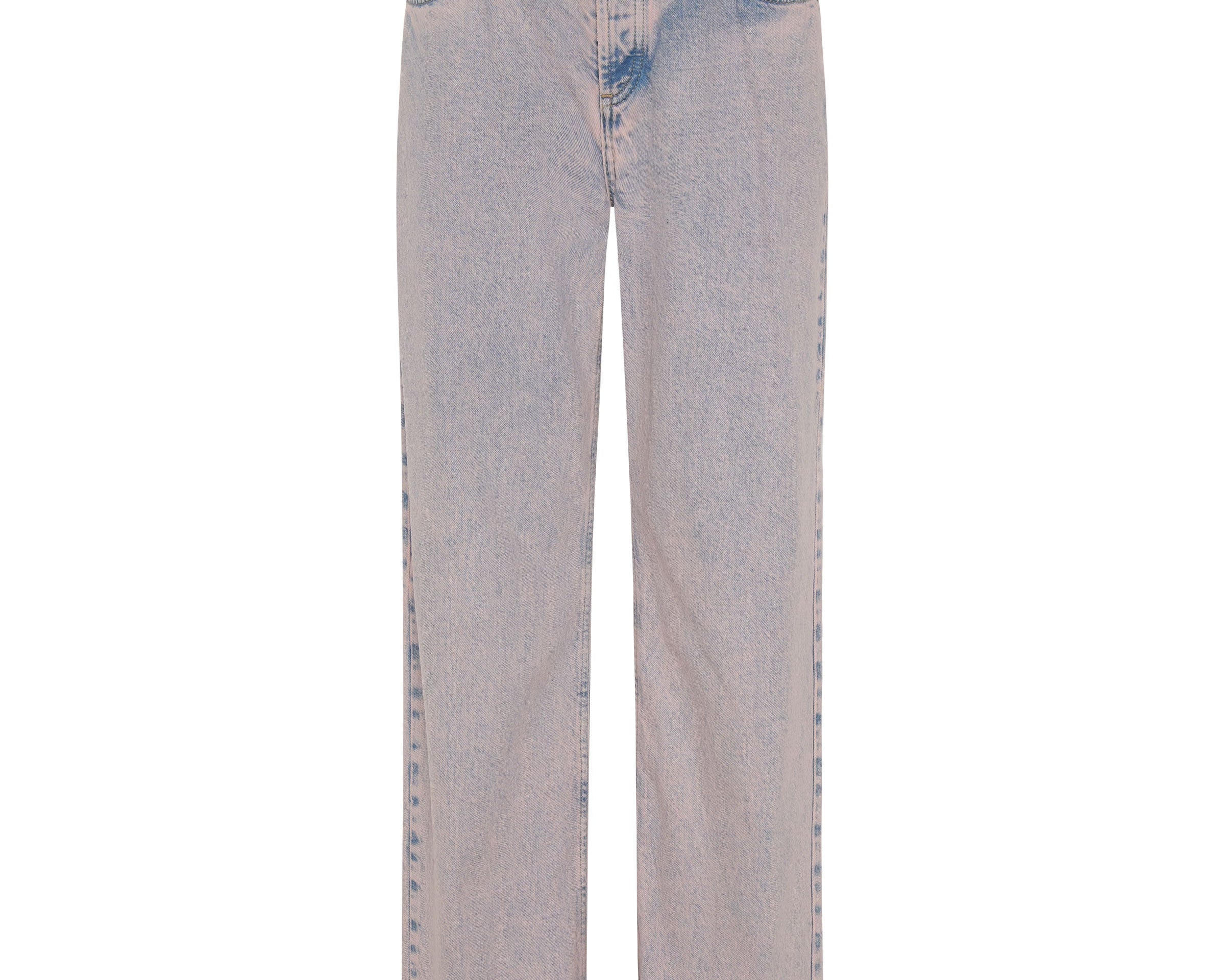 Jackson Mid Waist Wide Leg Denim Jeans - Pink Haze