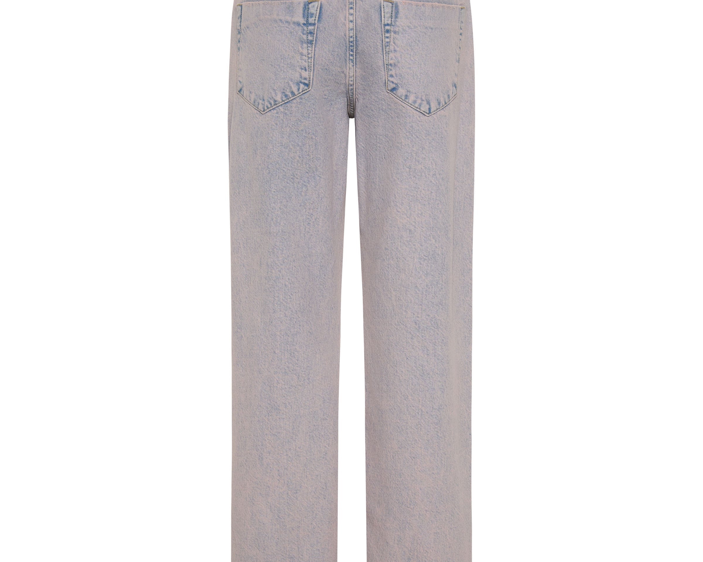 Jackson Mid Waist Wide Leg Denim Jeans - Pink Haze