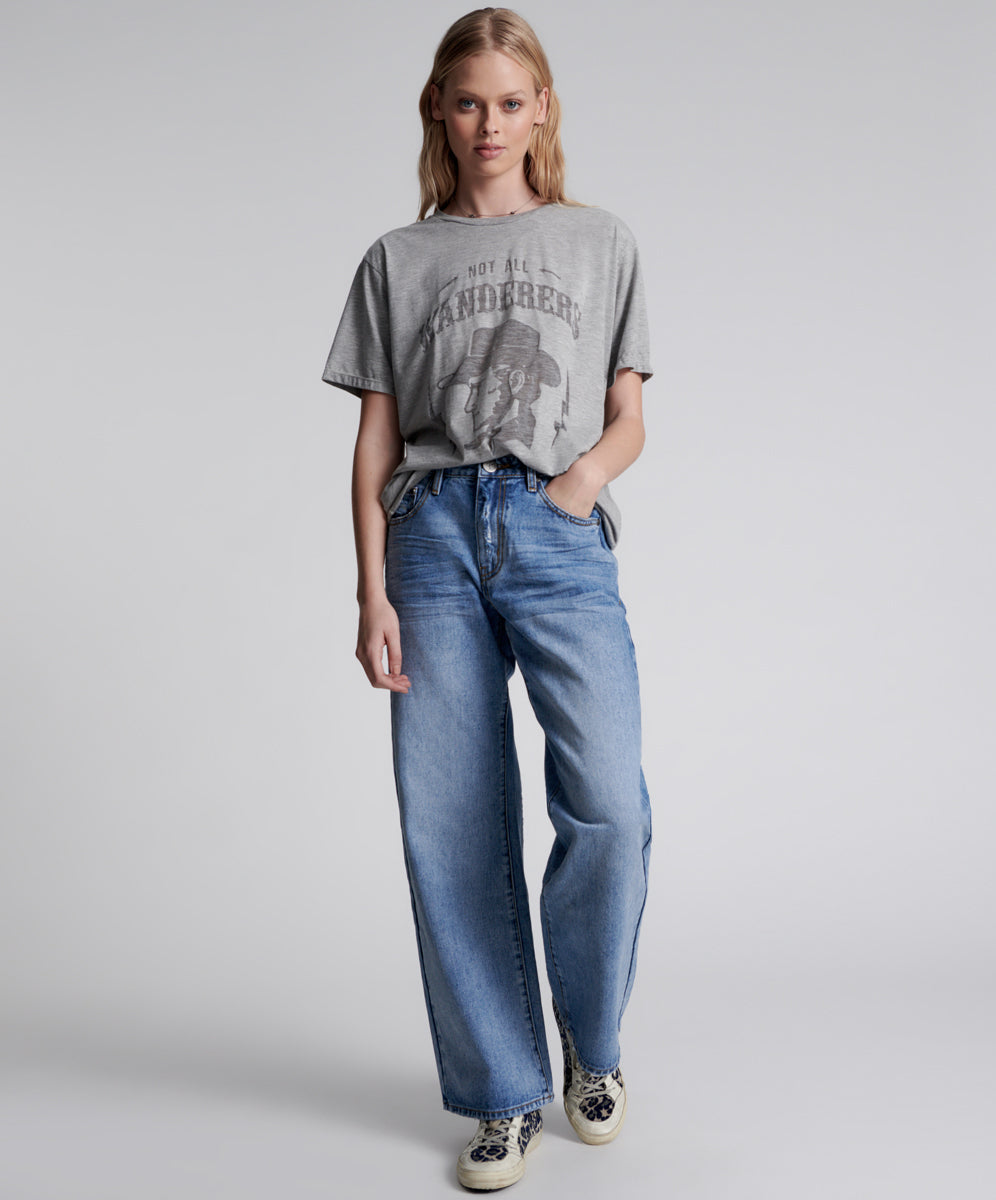 Products HOLLYWOOD JACKSON MID WAIST WIDE LEG JEANS