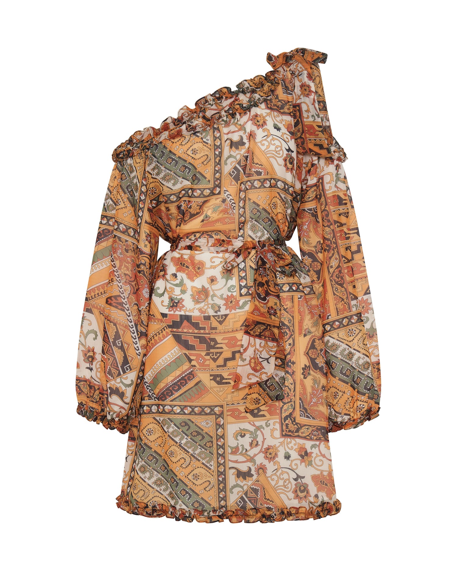 Products Bazaar Paisley One Shoulder Mini Dress - Paisley
