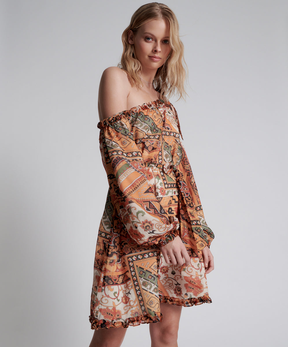 Products Bazaar Paisley One Shoulder Mini Dress - Paisley