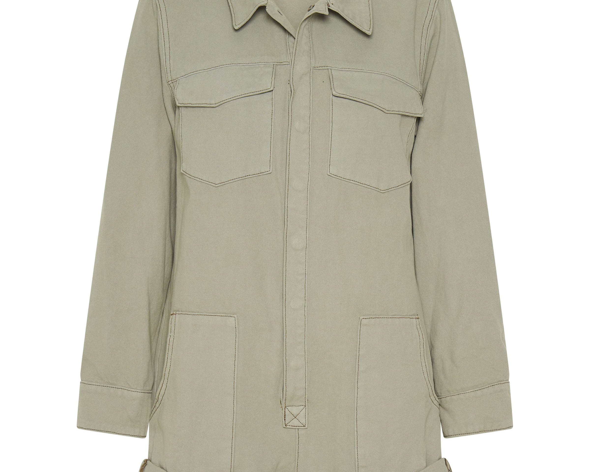 FADED KHAKI CANVAS PROPHECY JUMPSUIT