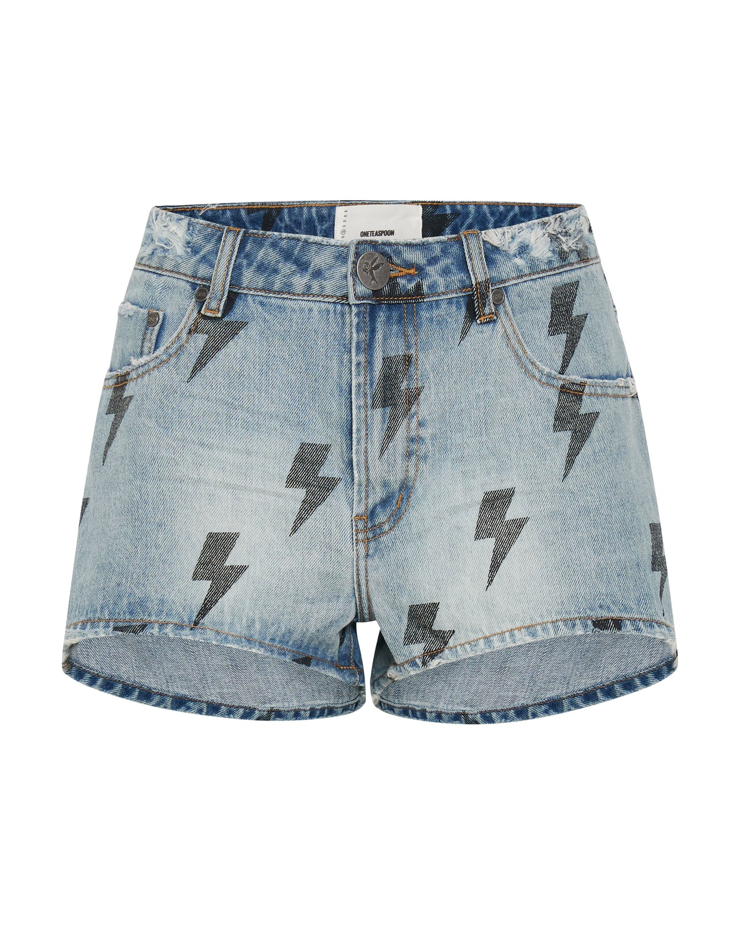 Products Bonitas High Waist Denim Shorts - Blue Lightning