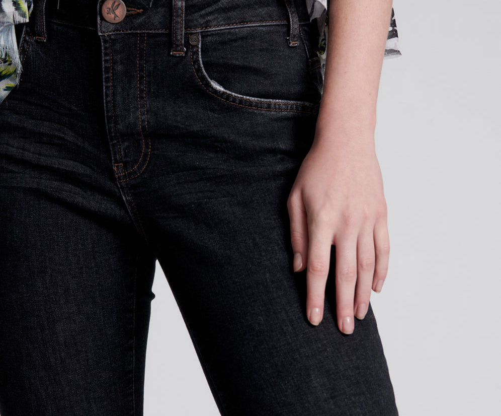 Freebirds Ii Low Waist Stretch Skinny Denim Jeans - Worn Black