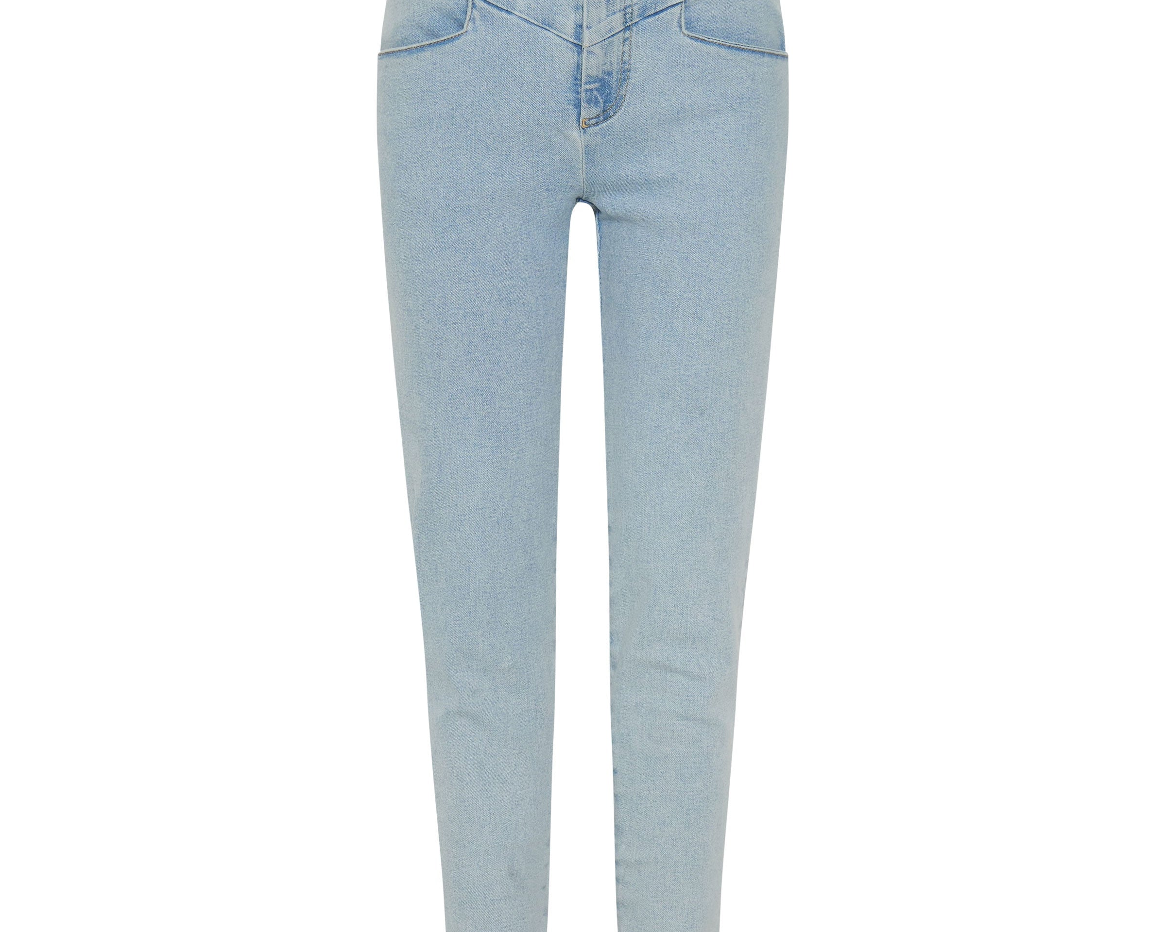 Preachers High Waist Skinny Stretch Denim Jeans - Best Blue