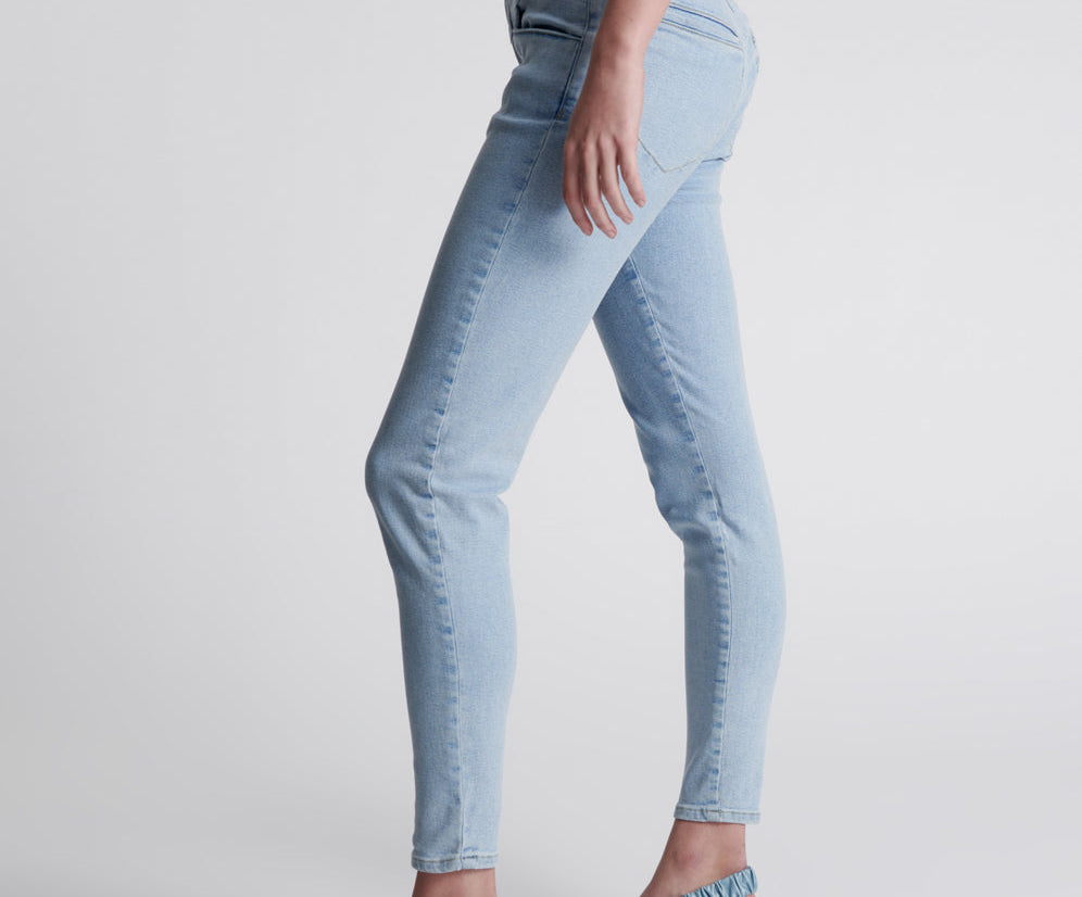 Preachers High Waist Skinny Stretch Denim Jeans - Best Blue