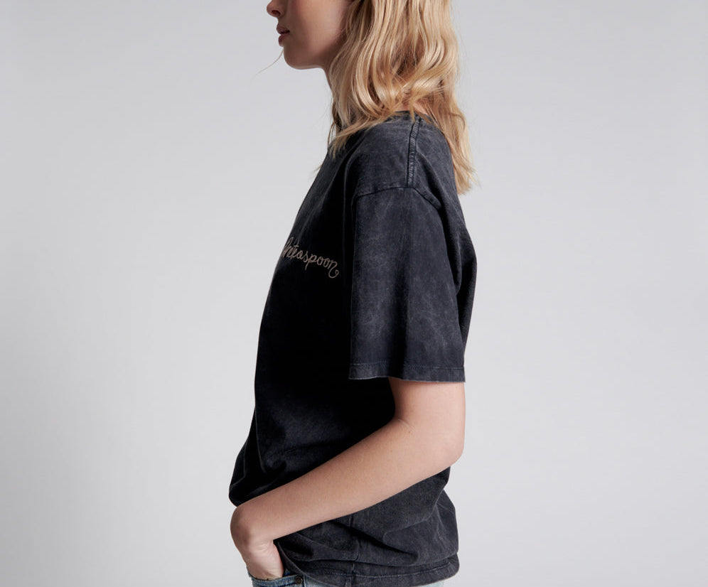 ONE TEASPOON EMBROIDERED UNISEX LOGO TEE