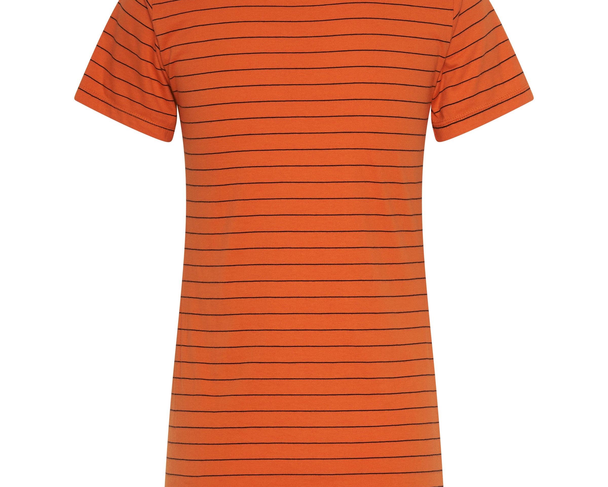BOWER BIRD EMBROIDERED LOGO FITTED TEE ORANGE