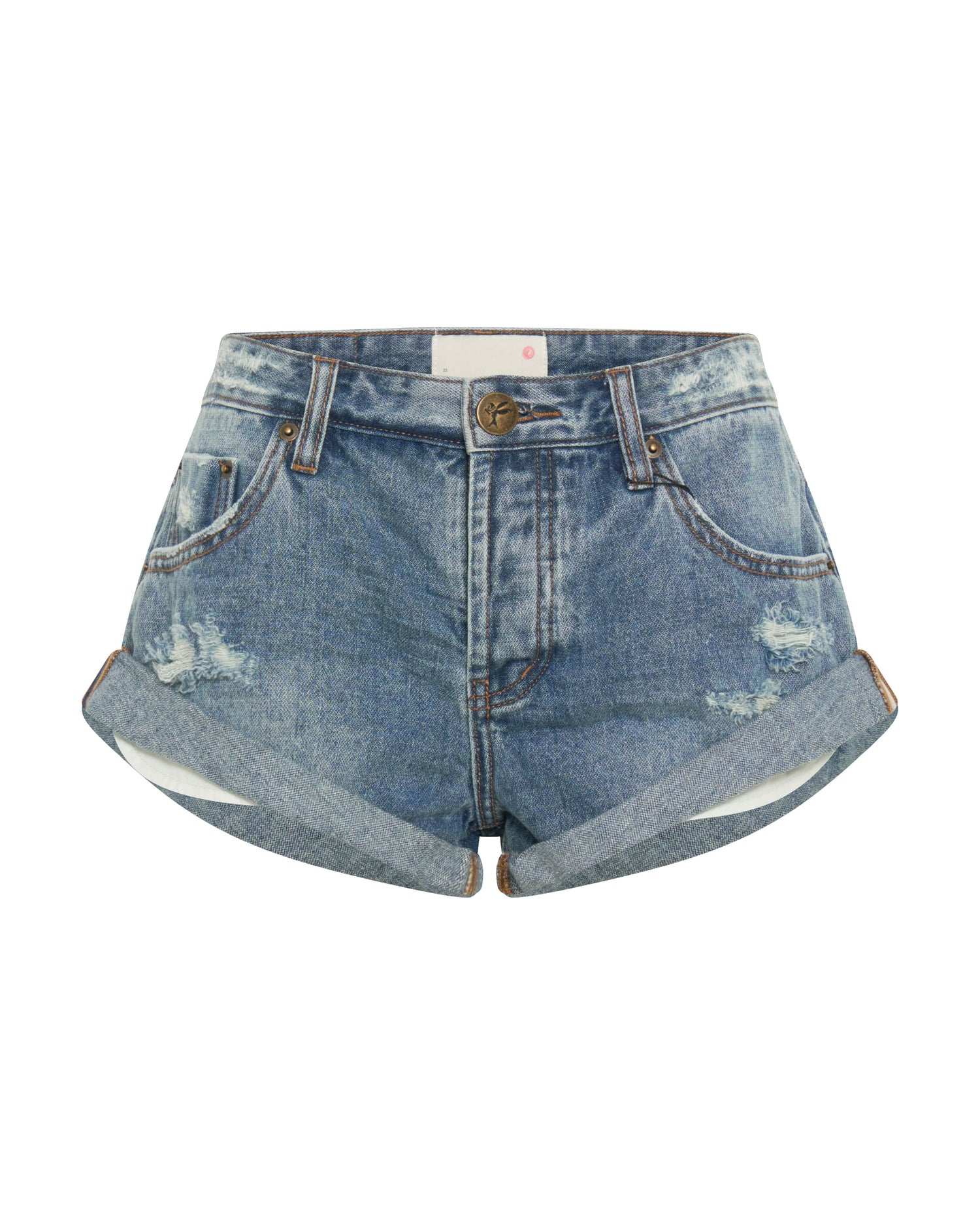 Products Bandits Low Waist Denim Shorts - Cobaine Blue