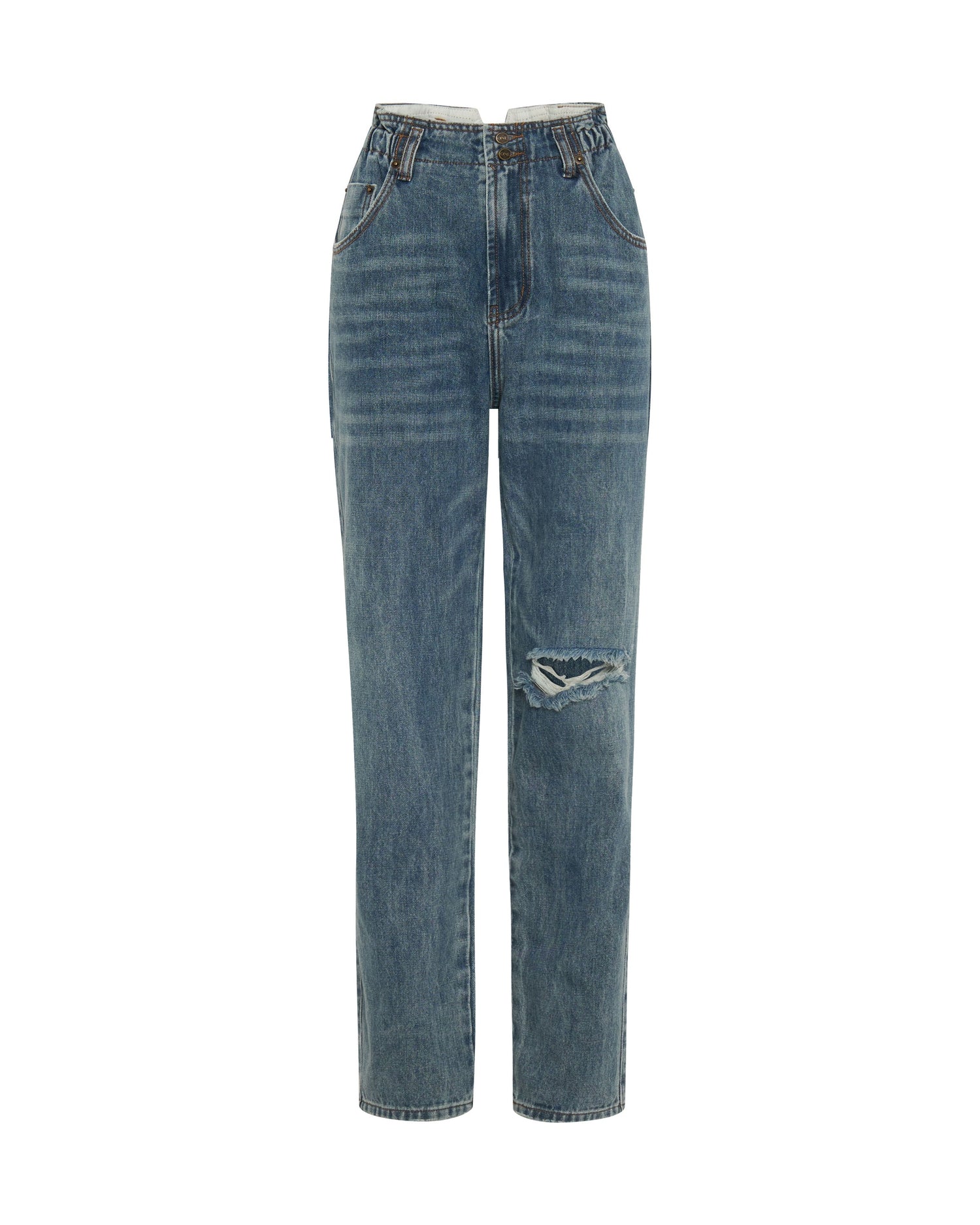 Products Pioneer Vintage 80S Fit High Waist Denim Jeans - Cobaine
