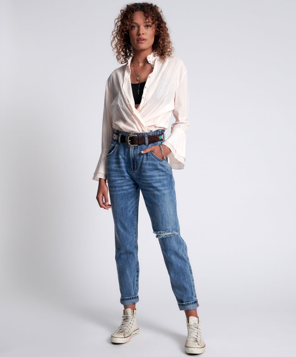 Products Pioneer Vintage 80S Fit High Waist Denim Jeans - Cobaine
