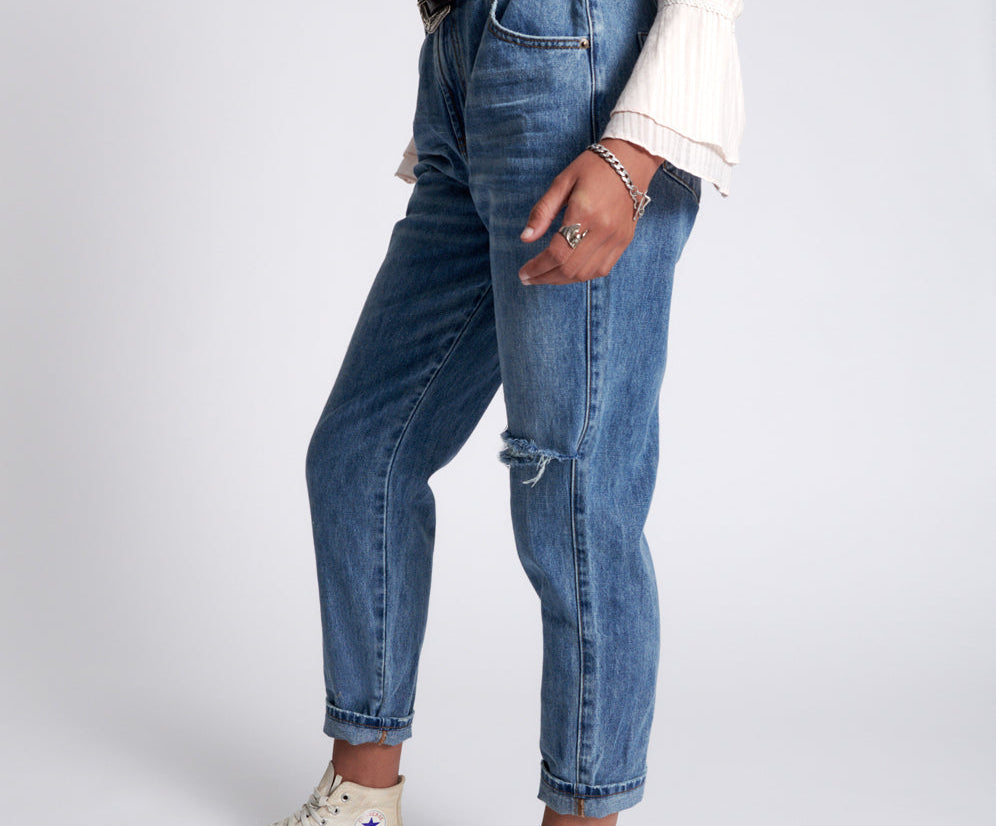 Pioneer Vintage 80S Fit High Waist Denim Jeans - Cobaine