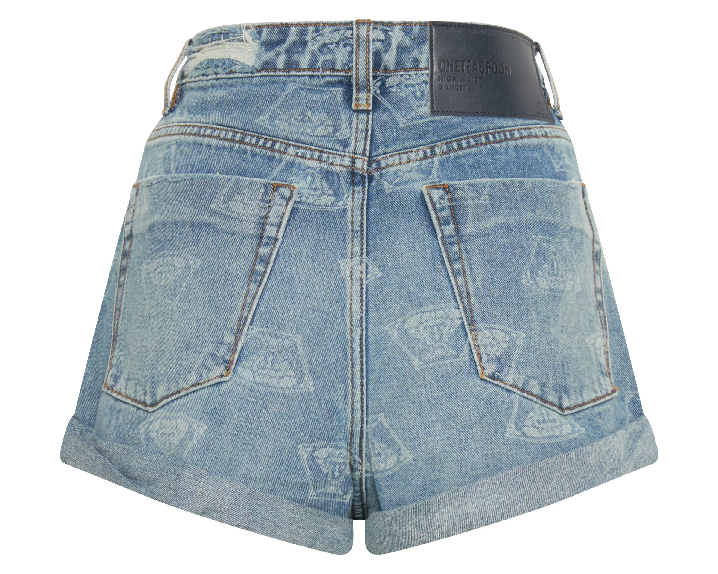 MEDUSA BANDITS HIGH WAIST DENIM SHORTS