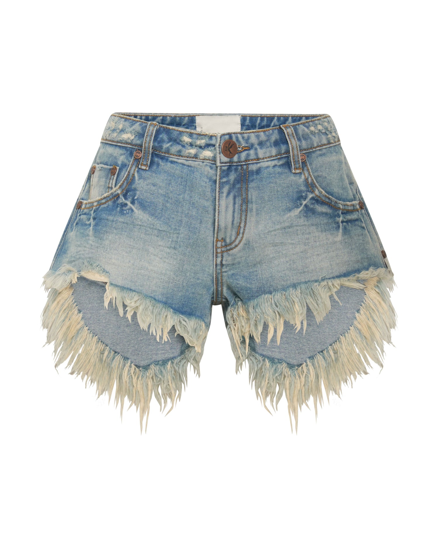 SUNBLEACH BLUE BONITA LOW WAIST DENIM SHORT