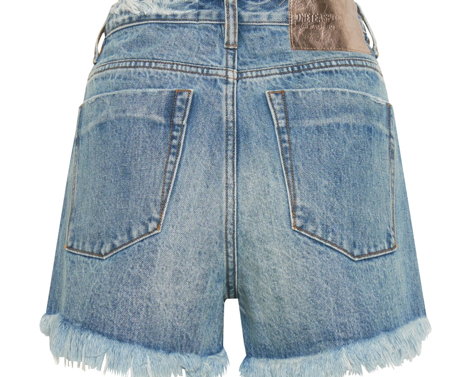 BERLIN BLUE BONITA HIGH WAIST DENIM SHORTS