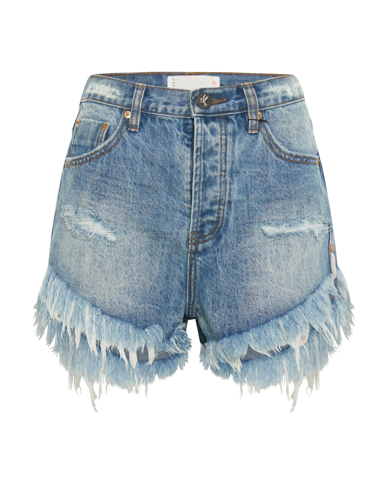 Products BERLIN BLUE OUTLAWS MID LENGTH DENIM SHORTS