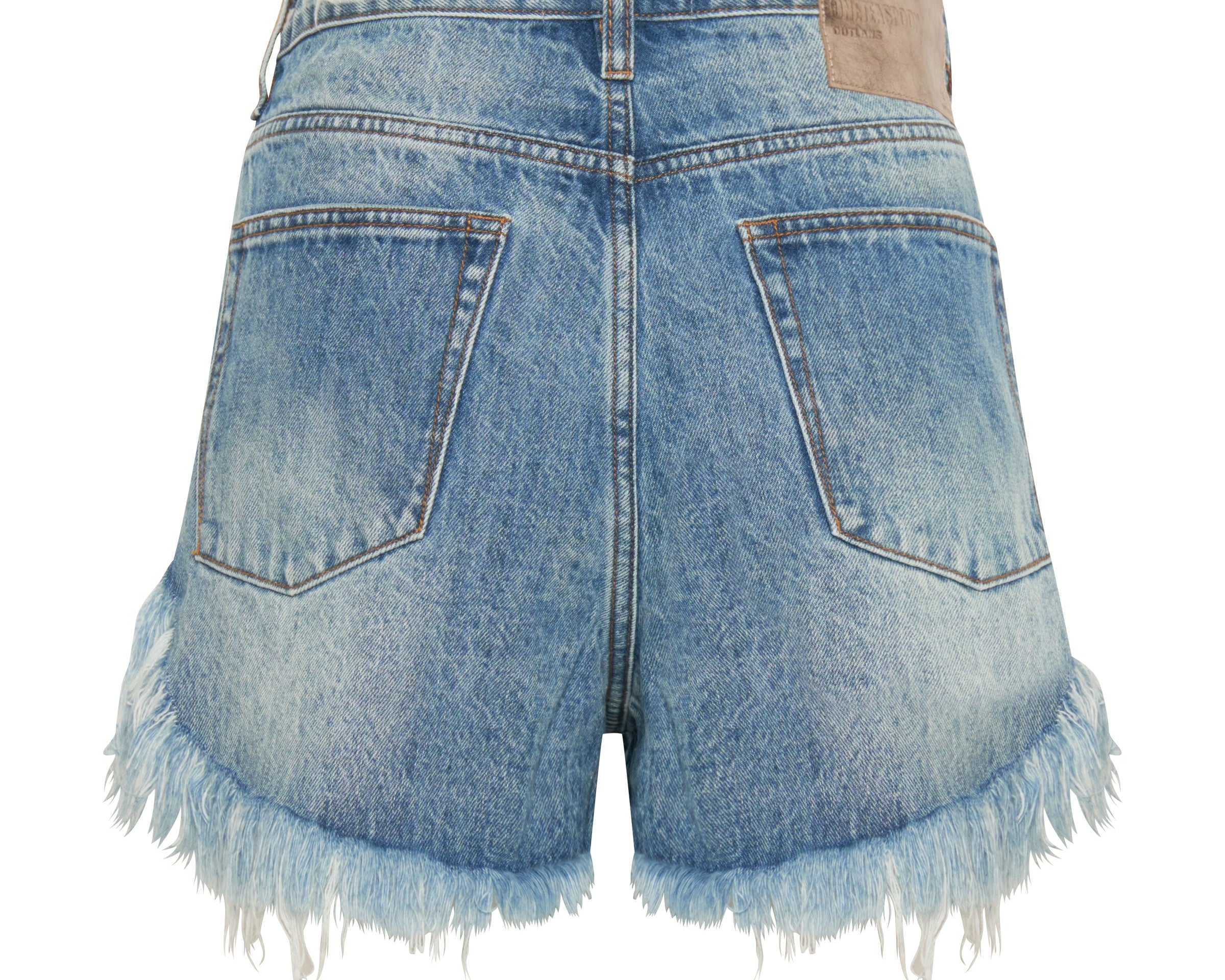 BERLIN BLUE OUTLAWS MID LENGTH DENIM SHORTS