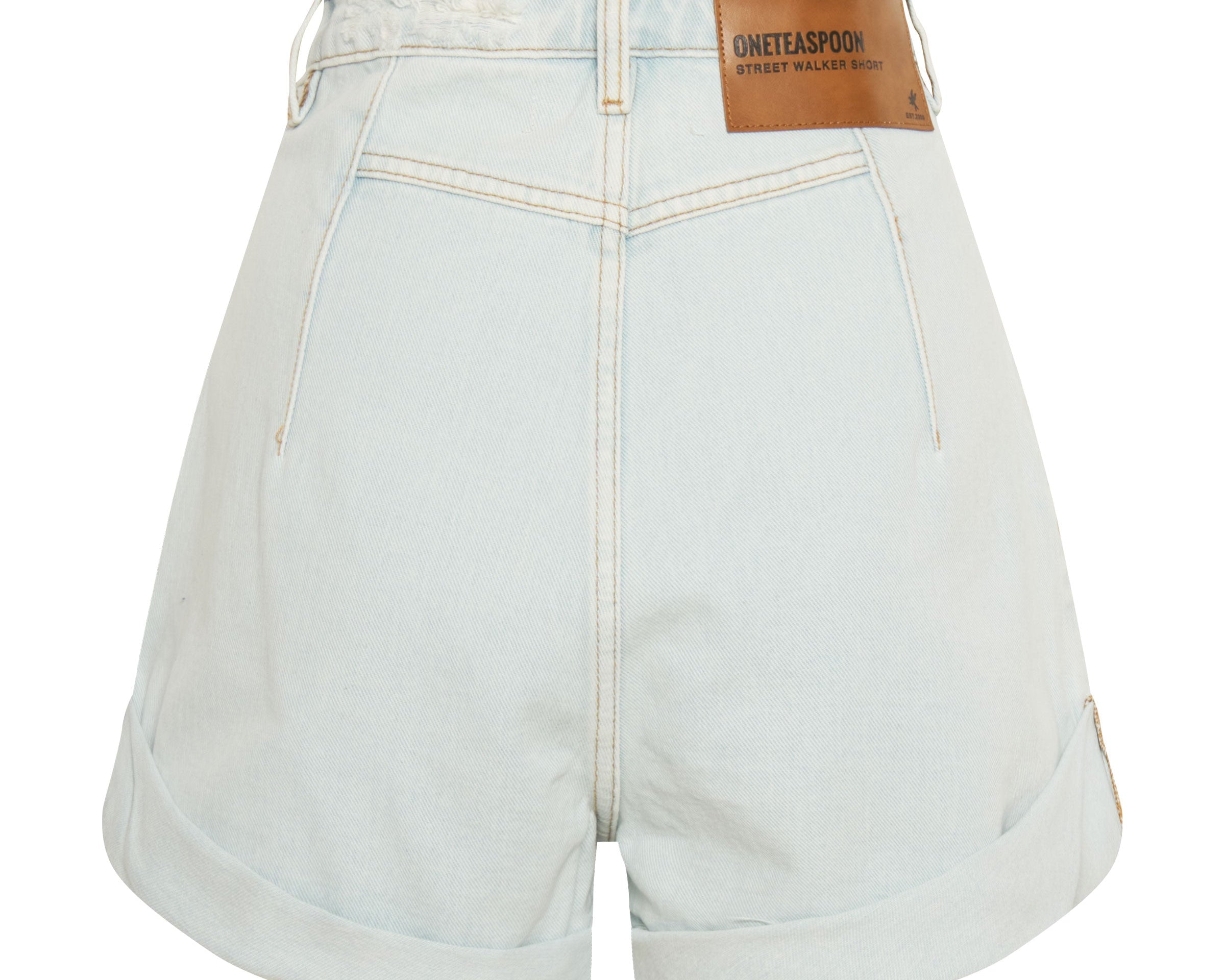 LE SURF STREETWALKER HIGH WAIST DENIM SHORTS