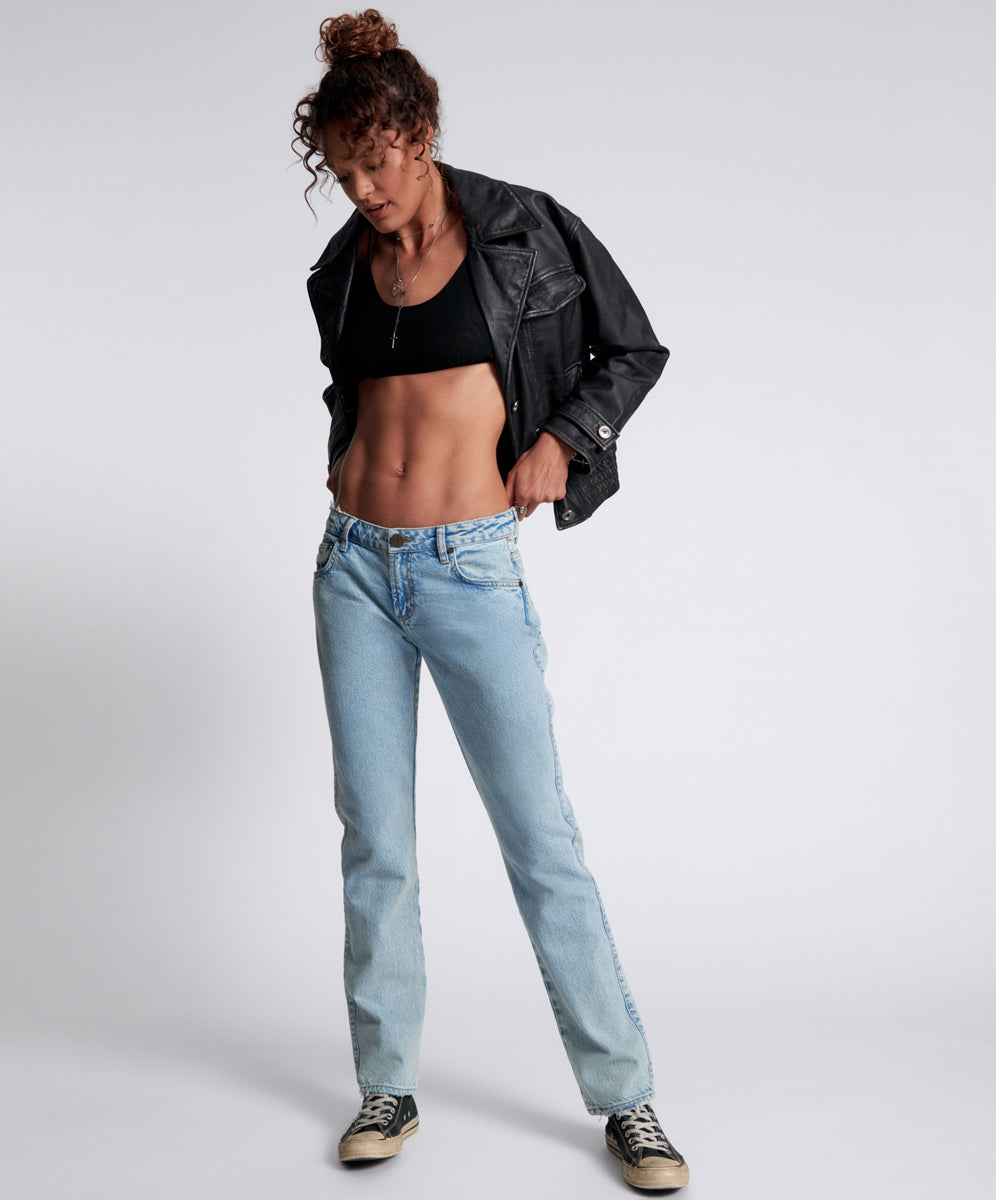 Products KANSAS ACID TRUCKERS LOW WAIST STRAIGHT LEG JEANS