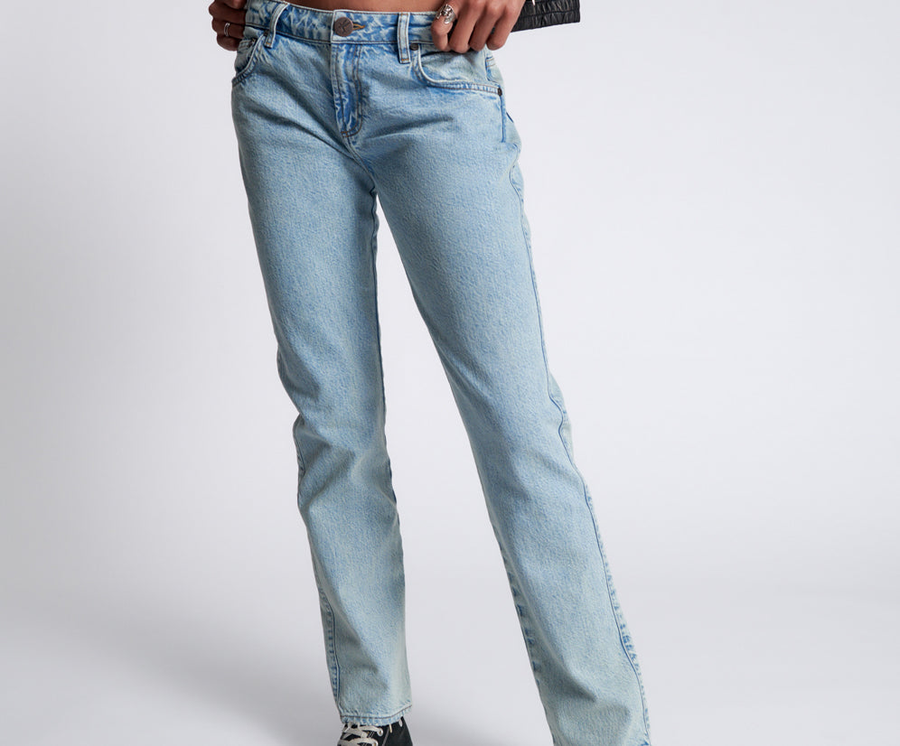 KANSAS ACID TRUCKERS LOW WAIST STRAIGHT LEG JEANS