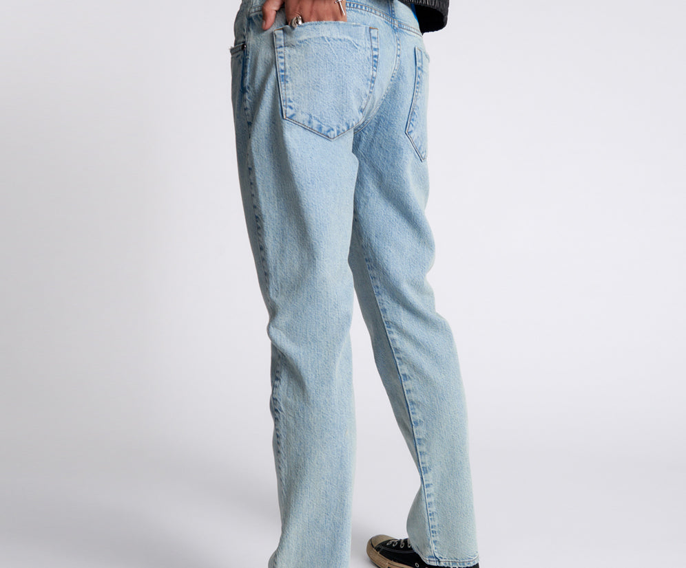 KANSAS ACID TRUCKERS LOW WAIST STRAIGHT LEG JEANS