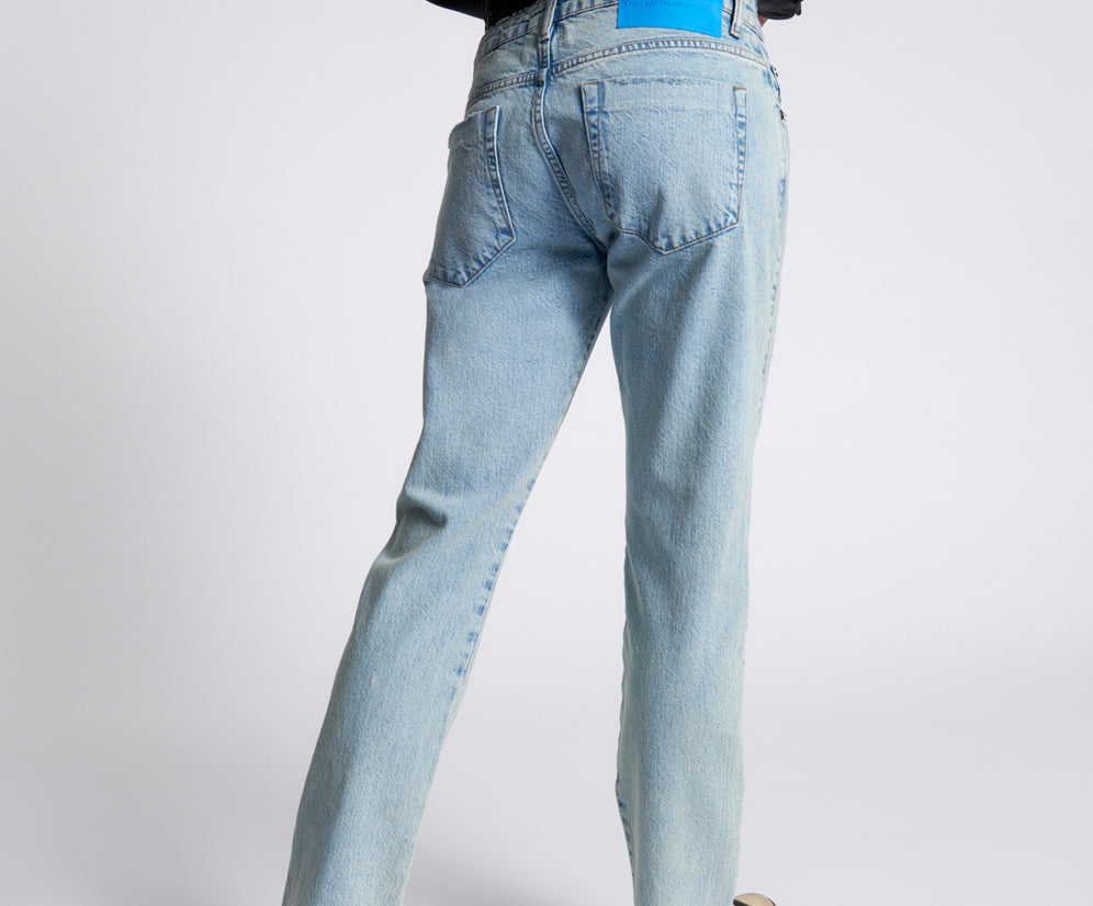 KANSAS ACID TRUCKERS LOW WAIST STRAIGHT LEG JEANS