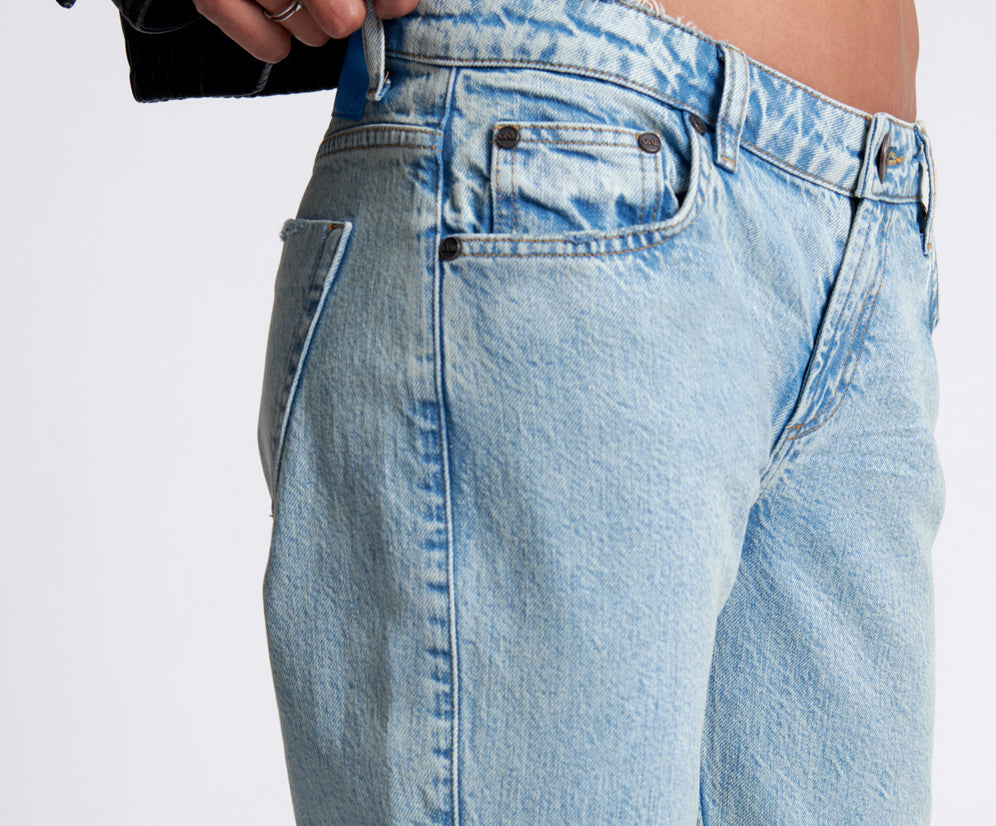 KANSAS ACID TRUCKERS LOW WAIST STRAIGHT LEG JEANS