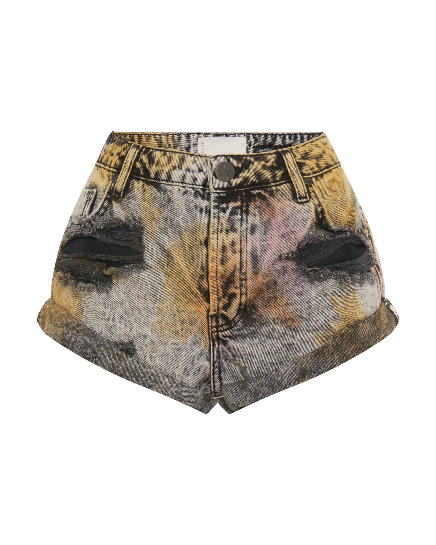 Products Bandits Low Waist Denim Shorts - Sunset Acid