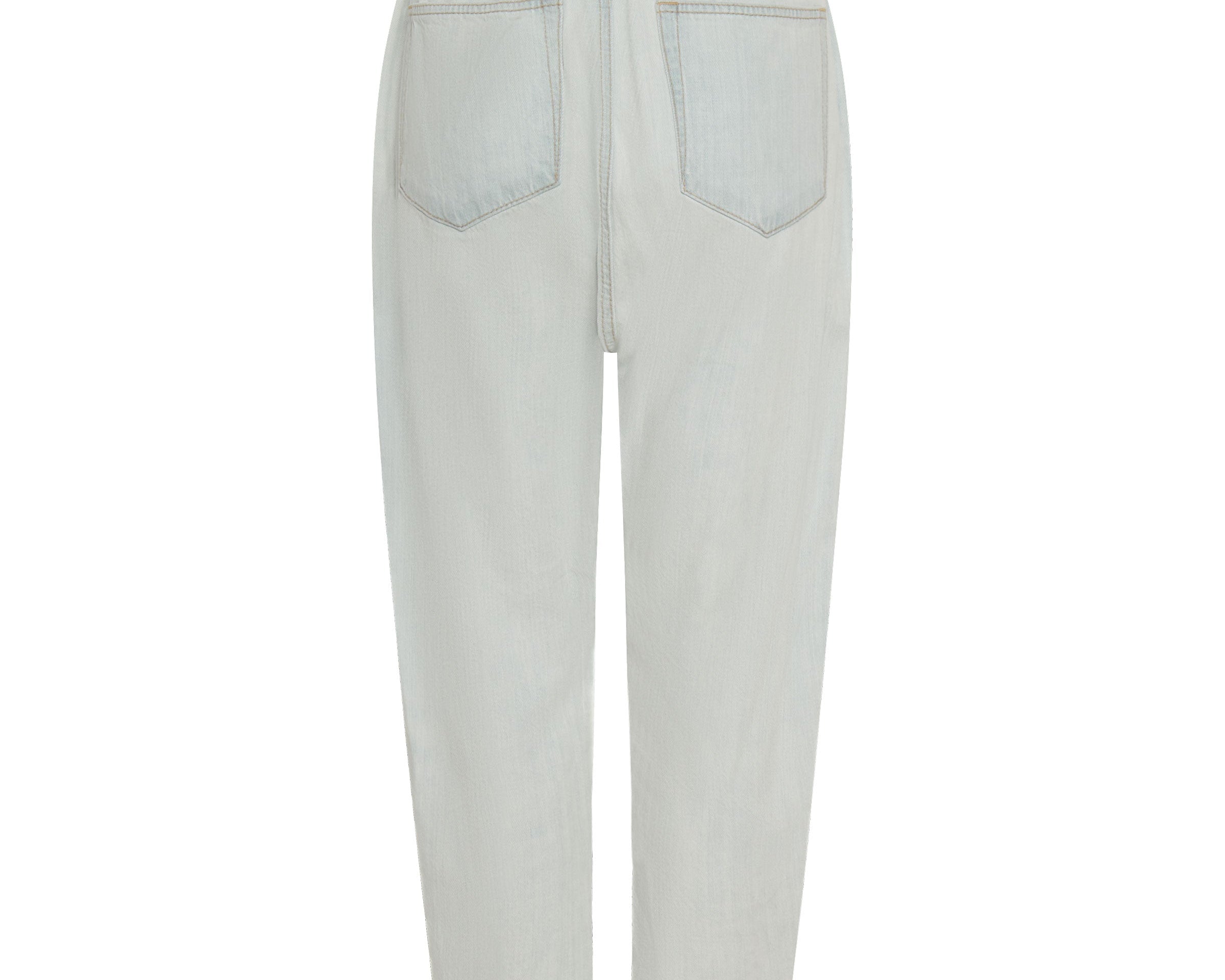 Shabbies Low Waist Drawstring Boyfriend Denim Jeans - Angel Blue