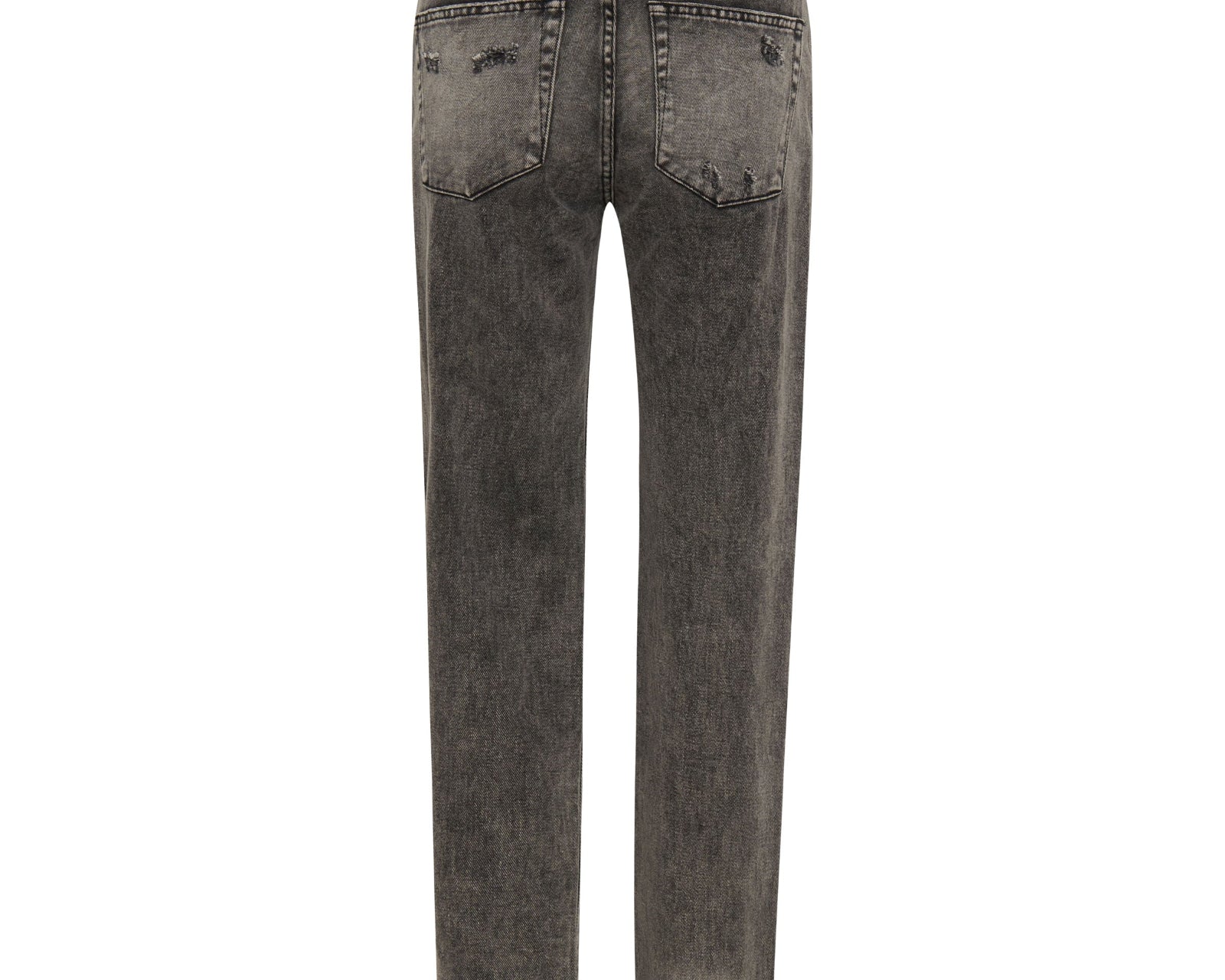 Awesome Baggies High Waist Straight Leg Denim Jeans - Rodeo Grey