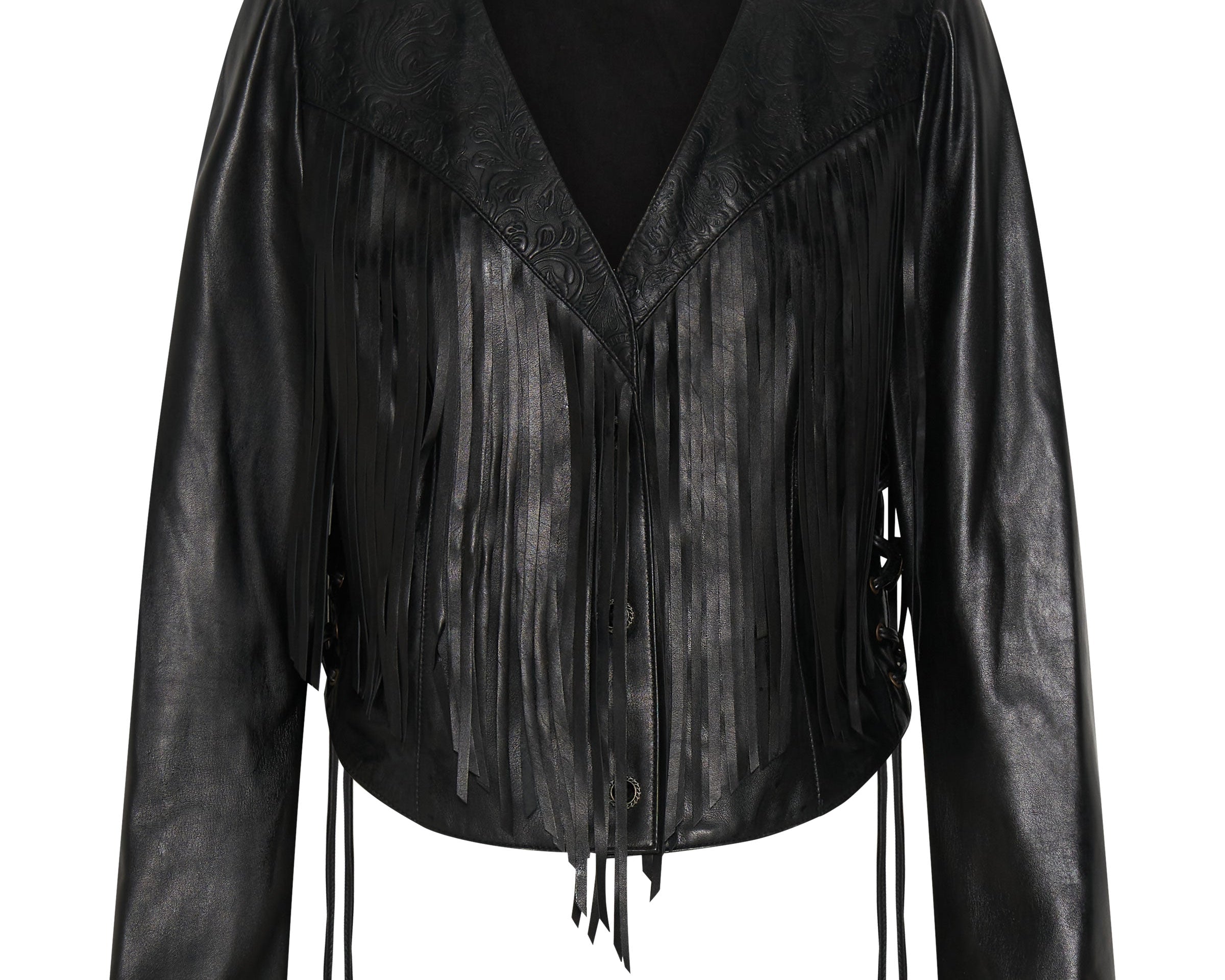 WANDERER FRINGED LEATHER JACKET