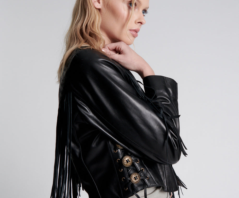 WANDERER FRINGED LEATHER JACKET