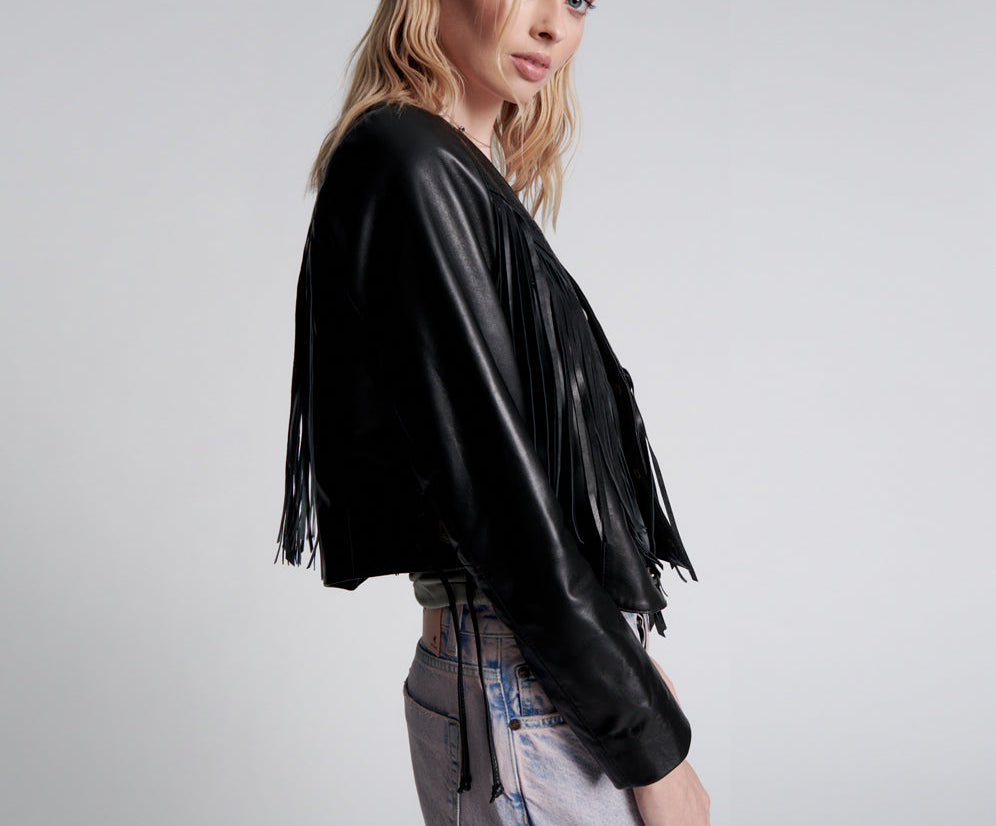 WANDERER FRINGED LEATHER JACKET