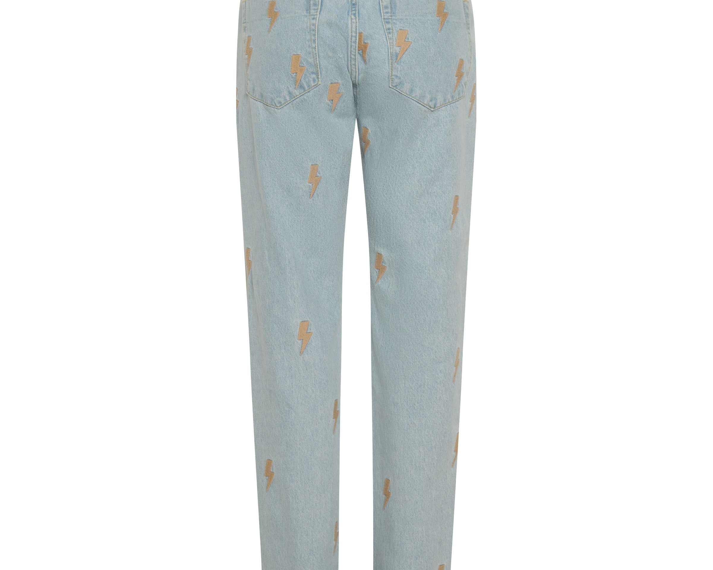 Awesome Baggies High Waist Straight Leg Denim Jeans - Best Blue