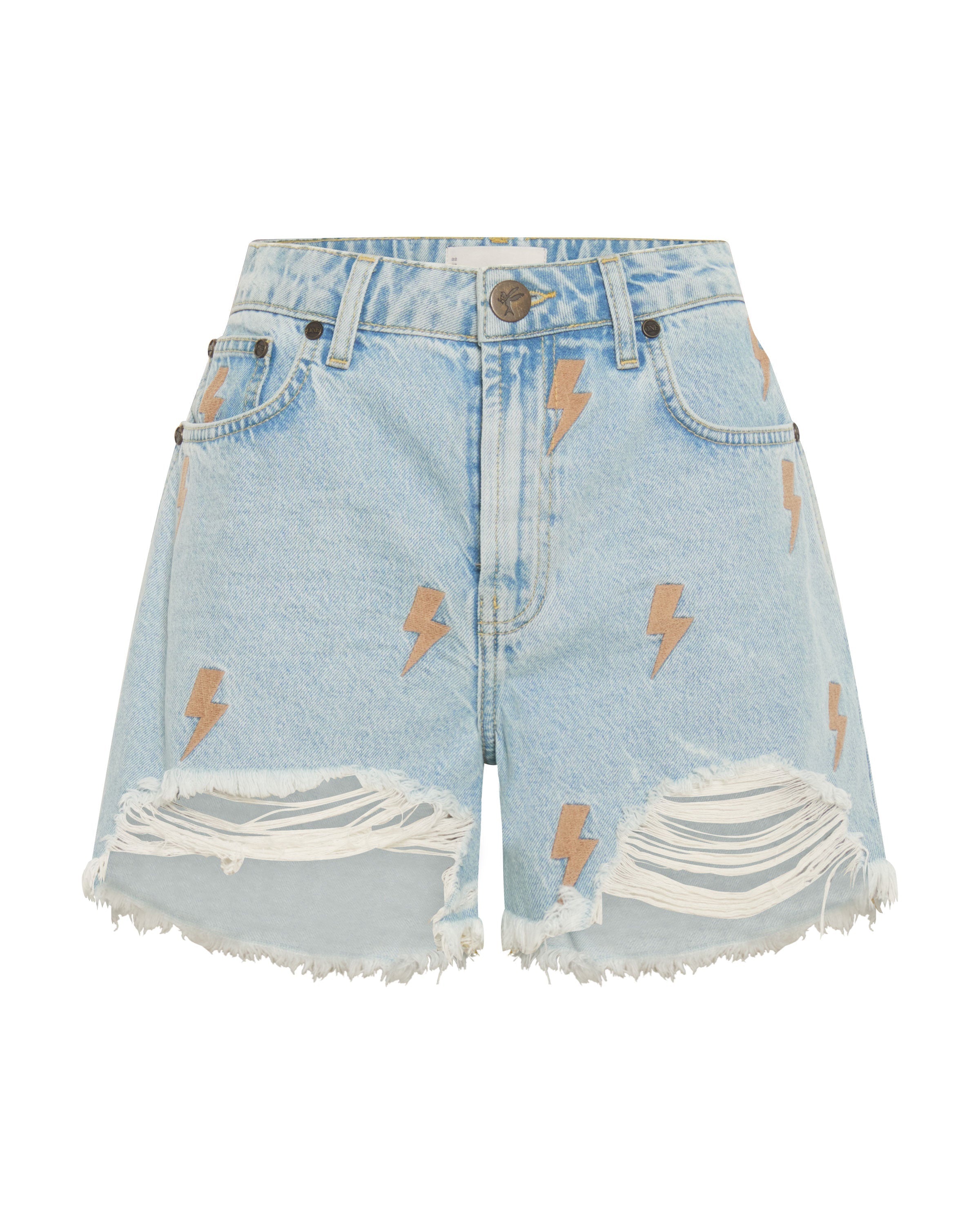 Legends High Waist Mom Fit Denim Shorts Best Blue One Teaspoon