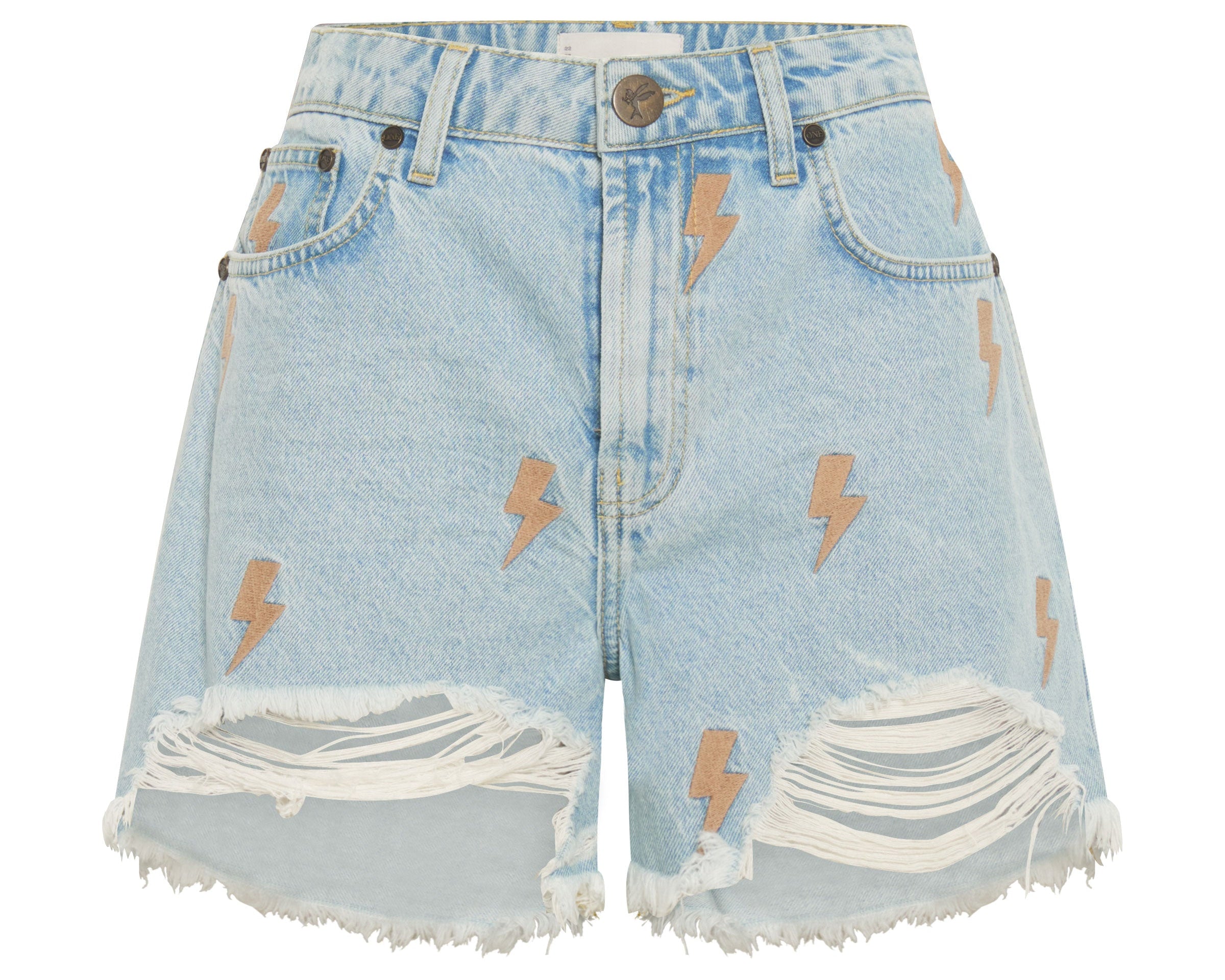 Legends High Waist Mom Fit Denim Shorts - Best Blue
