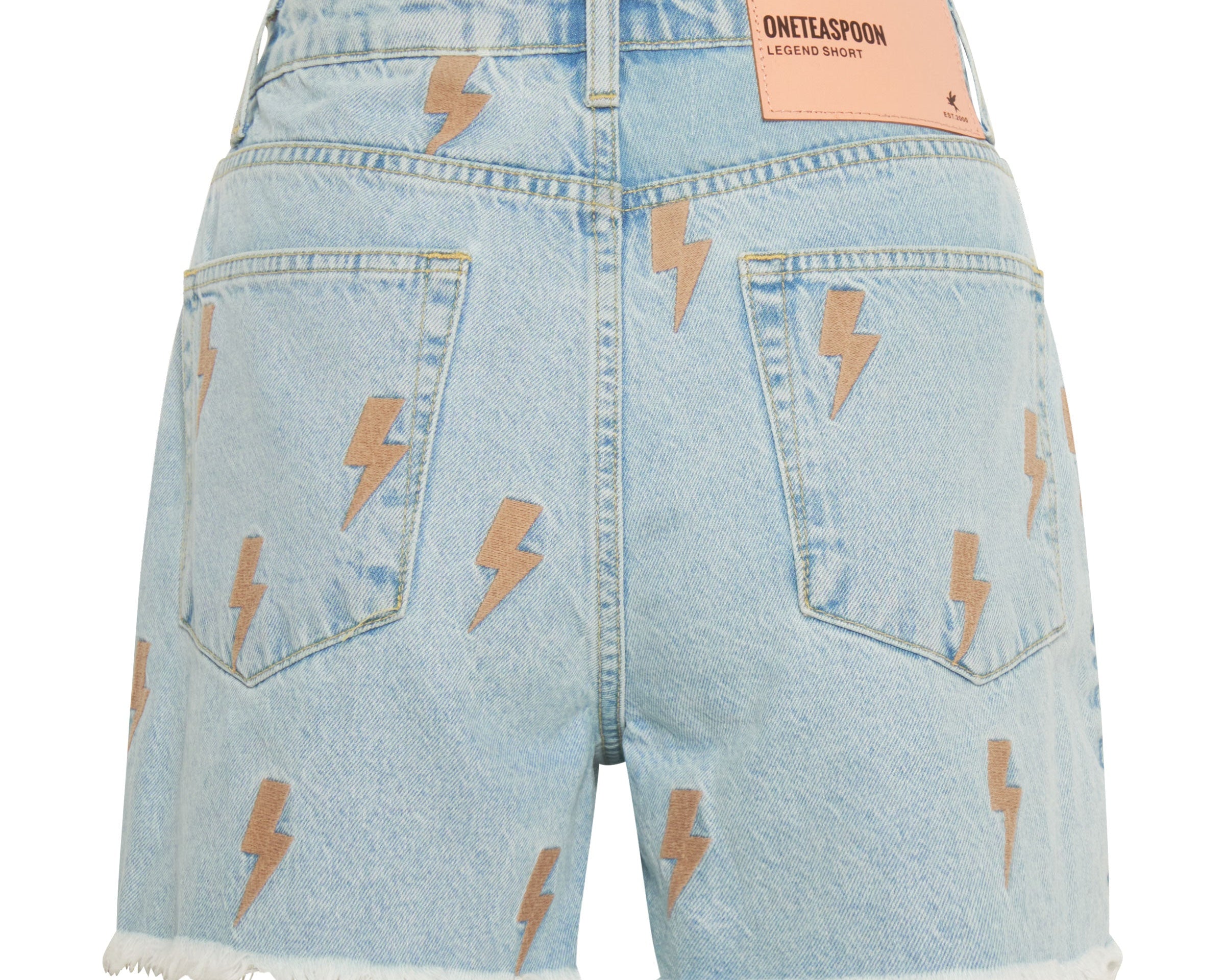 Legends High Waist Mom Fit Denim Shorts - Best Blue