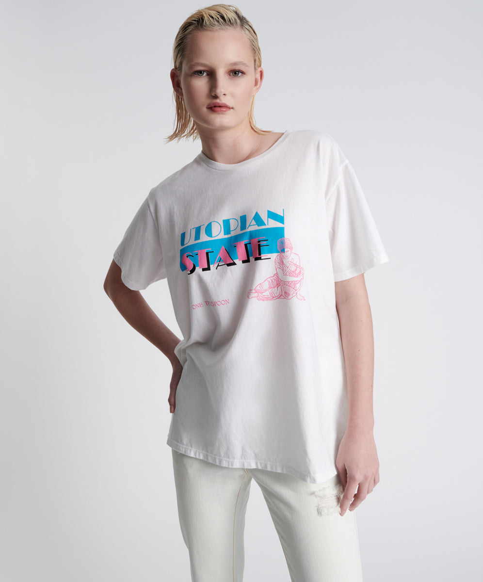 Last Stock UTOPIAN MIAMI STATE ORGANIC UNISEX TEE