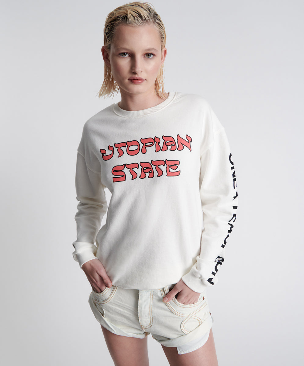 Last Stock UTOPIAN STATE LOGO SWEATER