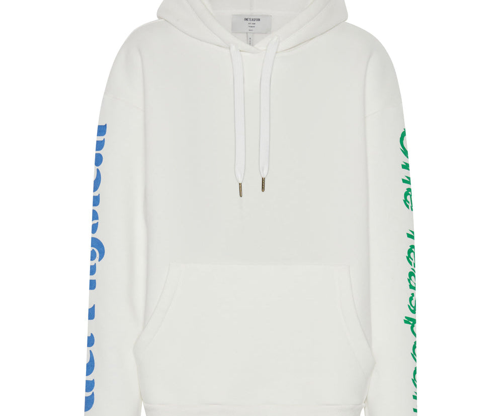 GET PHYSICAL OVERSIZED HOODY WHITE