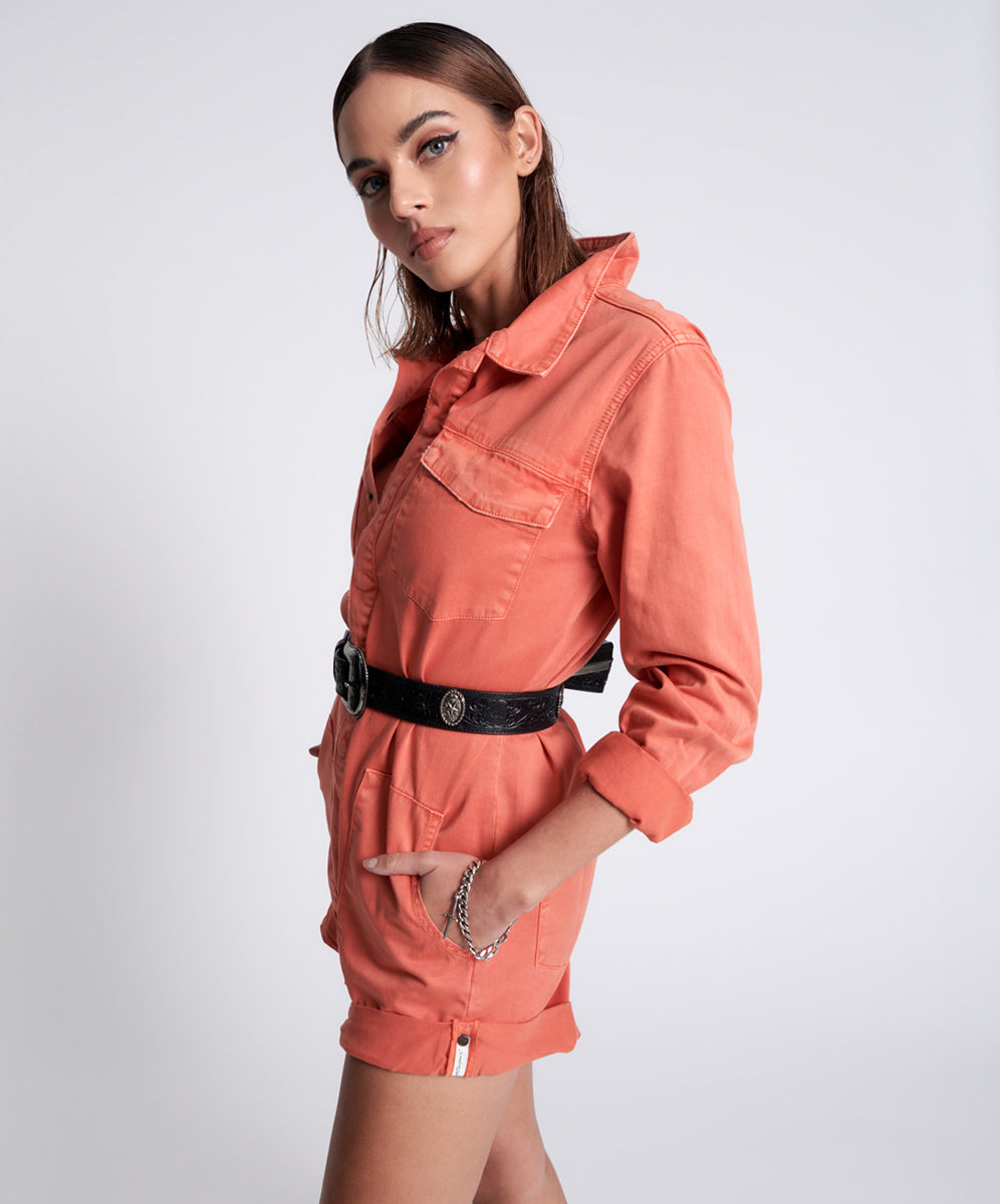Products ENVIOUS ORANGE CARGO PROPHECY JUMPSUIT