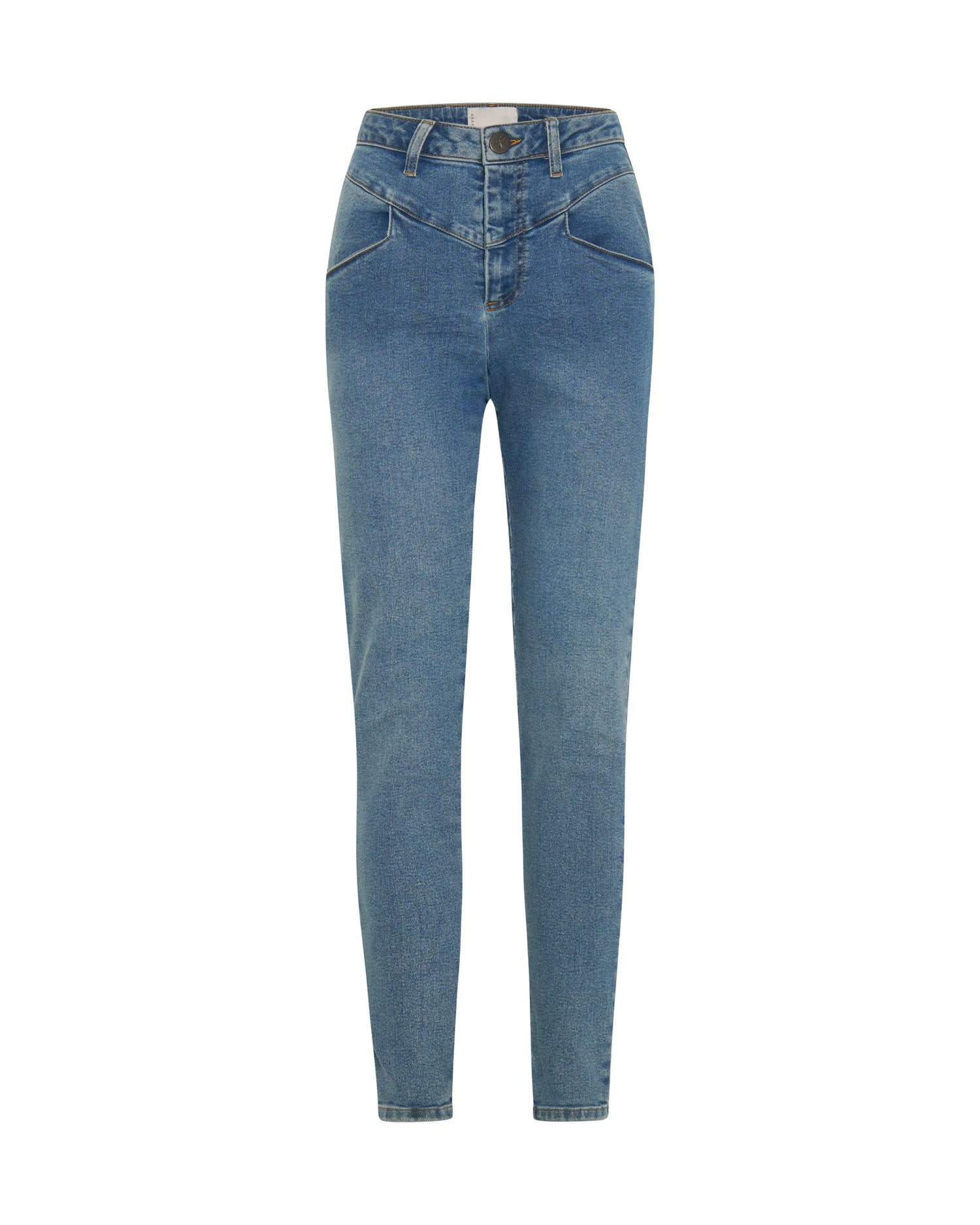 Last Stock Preachers High Waist Skinny Stretch Denim Jeans - Pacifica