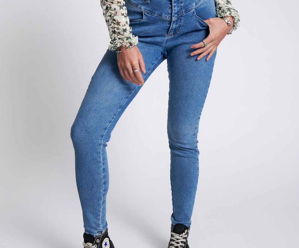 PACIFICA PREACHERS HIGH WAIST SKINNY JEANS