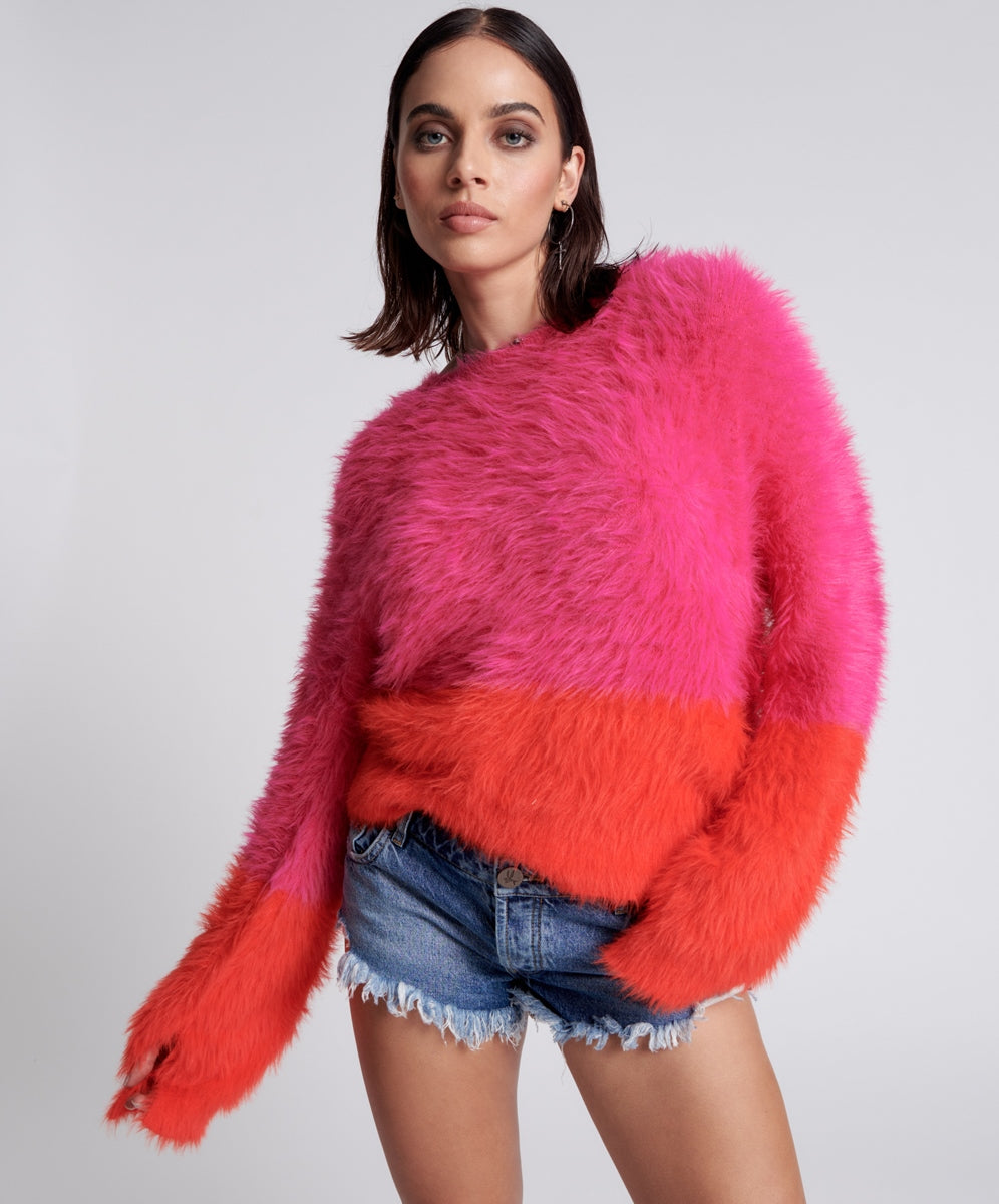Products LOST SIGNAL COLOUR BLOCK SWEATER